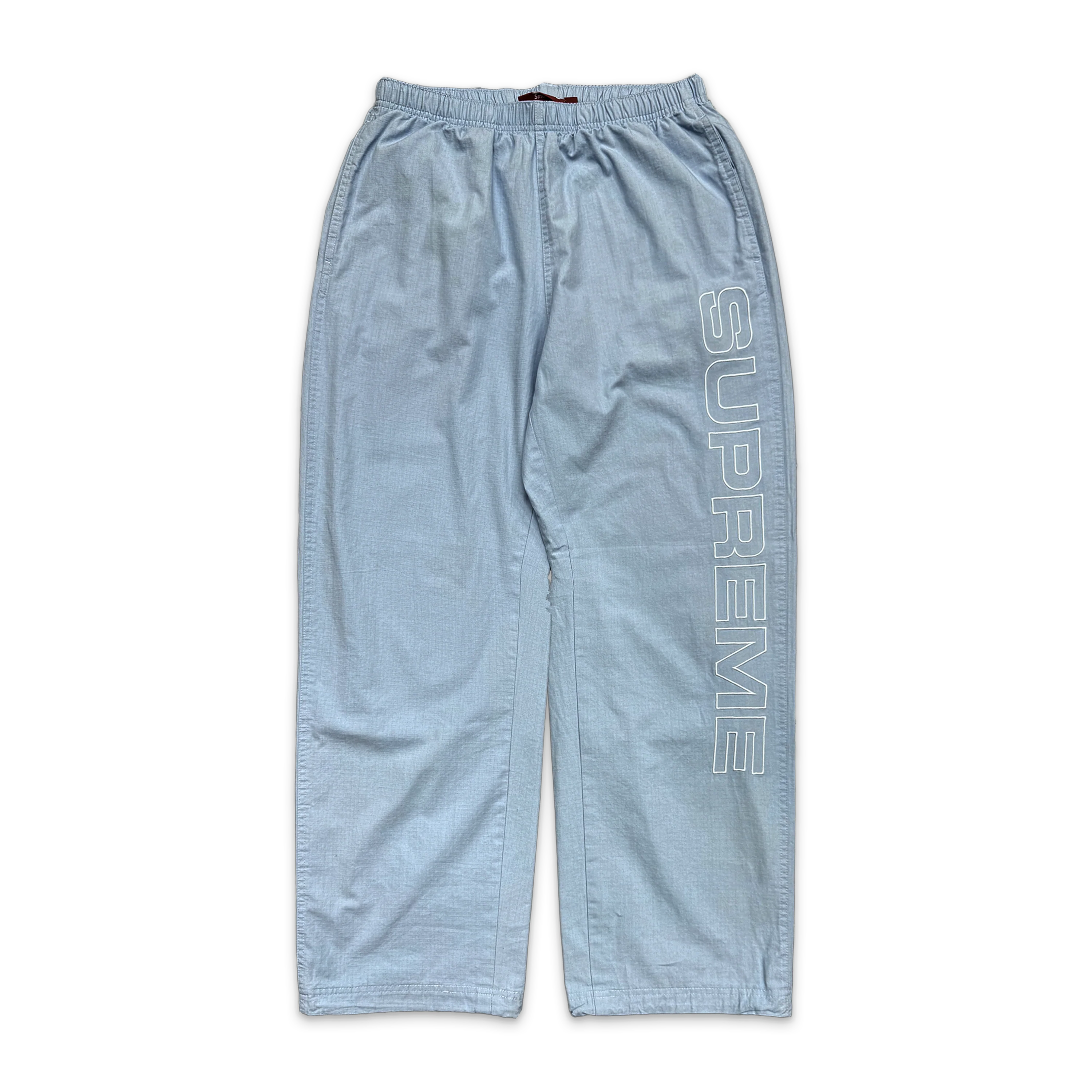 Spellout Ripstop Track Pants FW25 "Light Blue"
