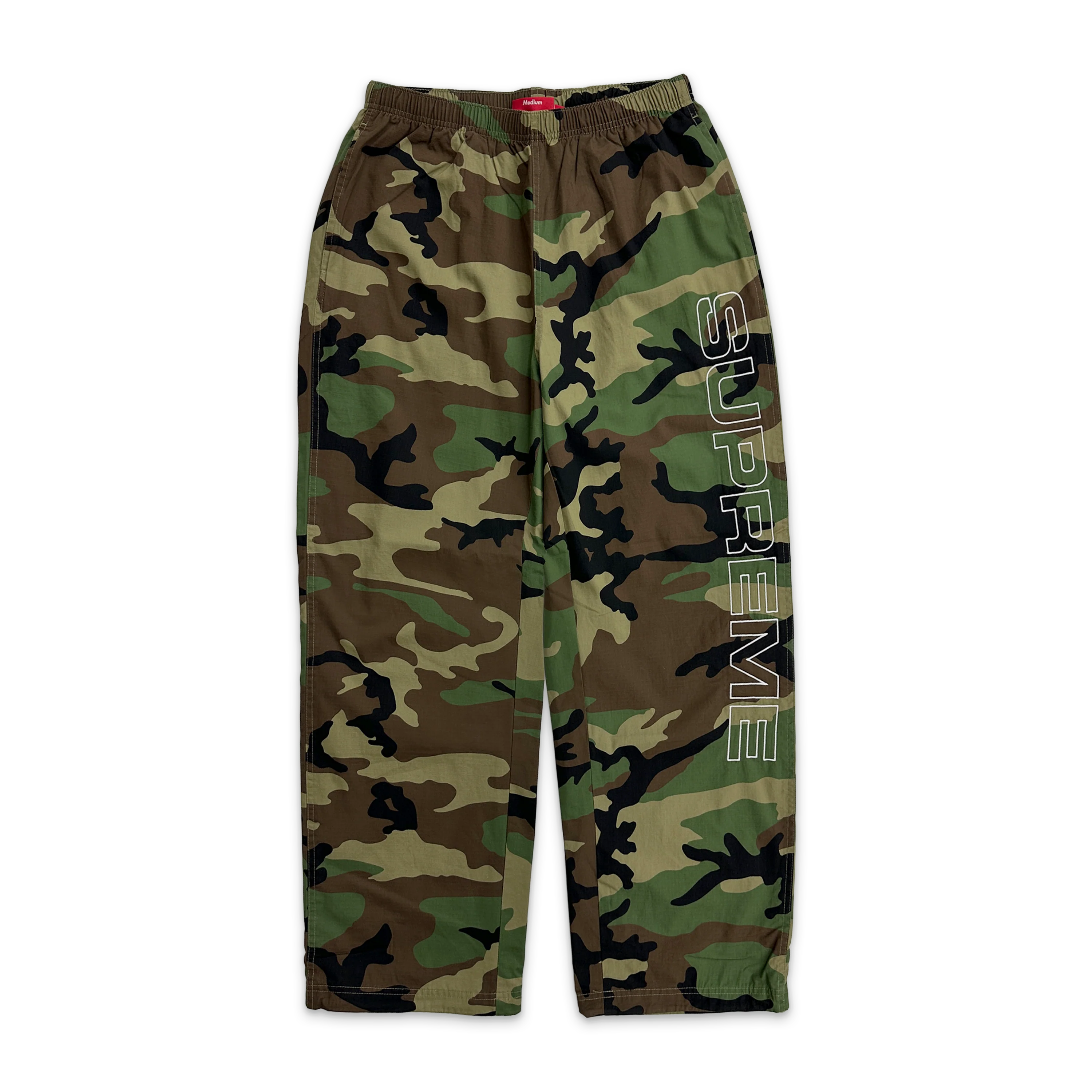 Spellout Ripstop Track Pants FW25 "Woodland Camo"