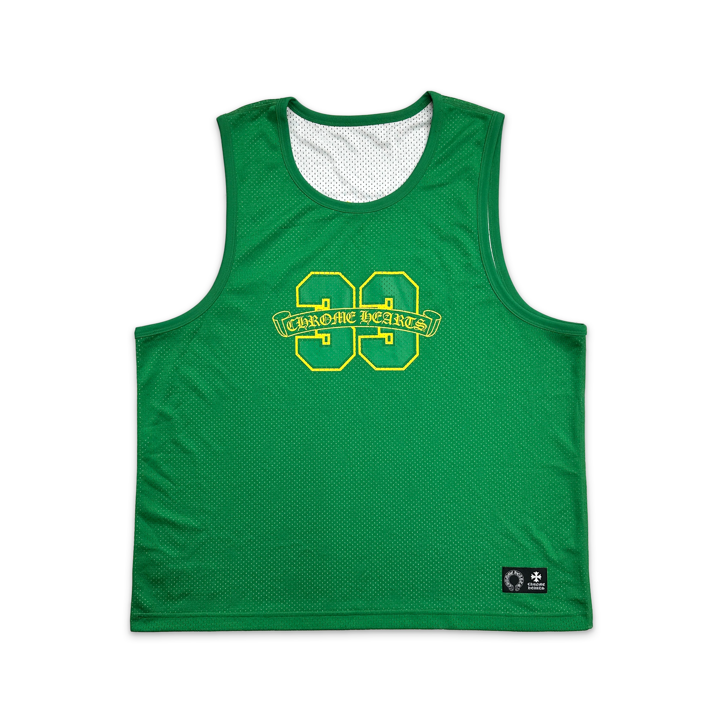 Sports Mesh Reversible Basketball Jersey “Green/Yellow”
