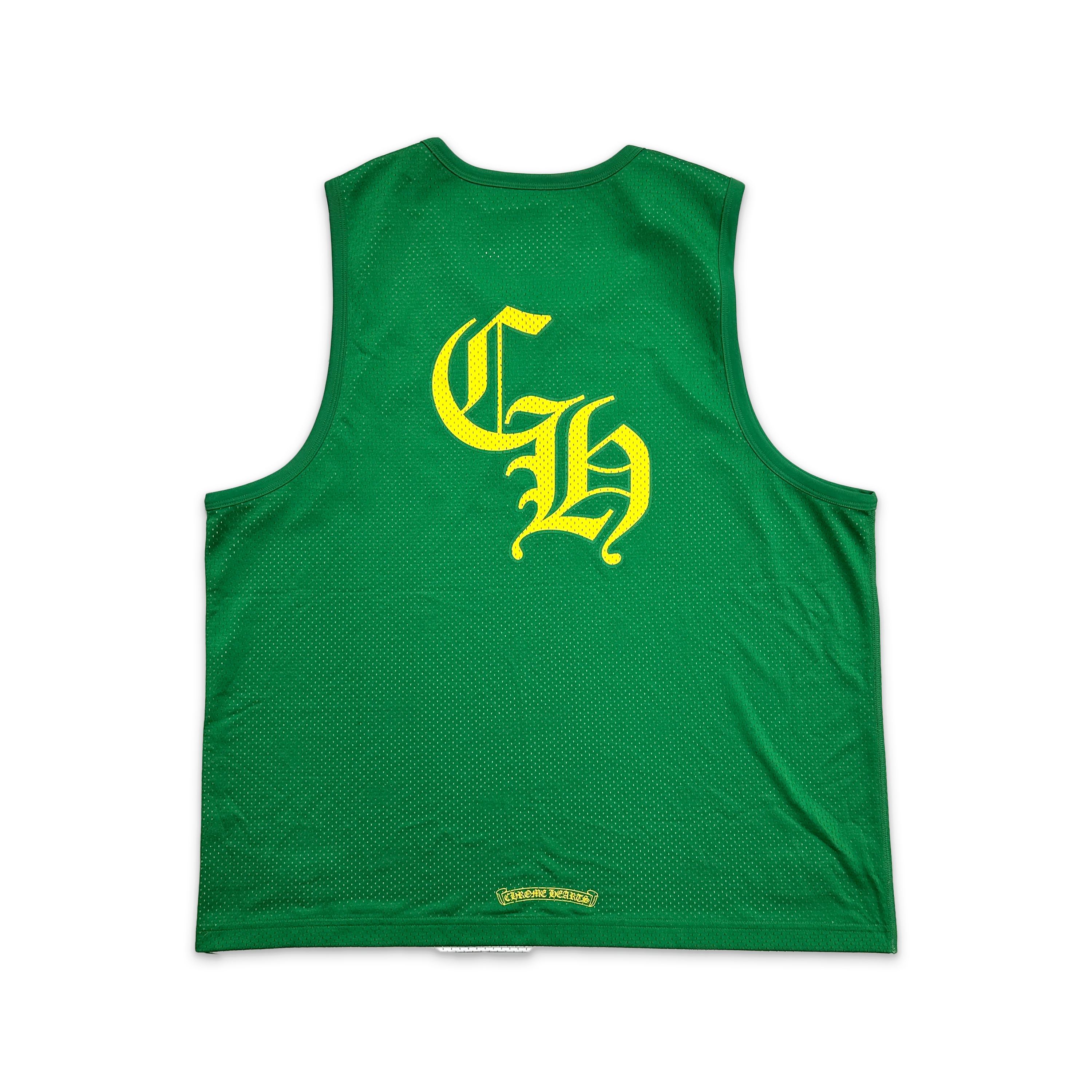 Sports Mesh Reversible Basketball Jersey “Green/Yellow” - Image 2