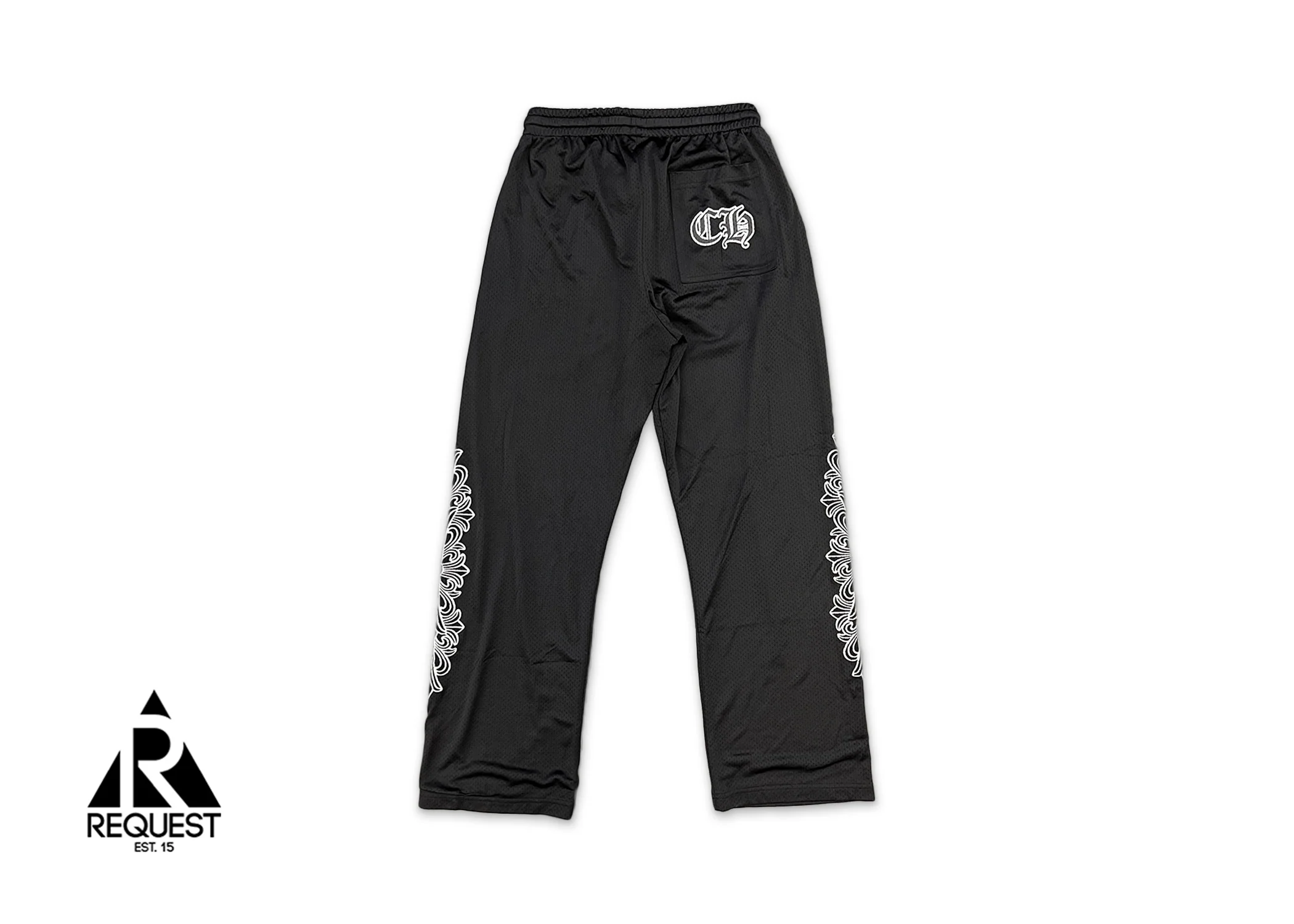 Sports Mesh Varsity Pants “Black” - Image 2