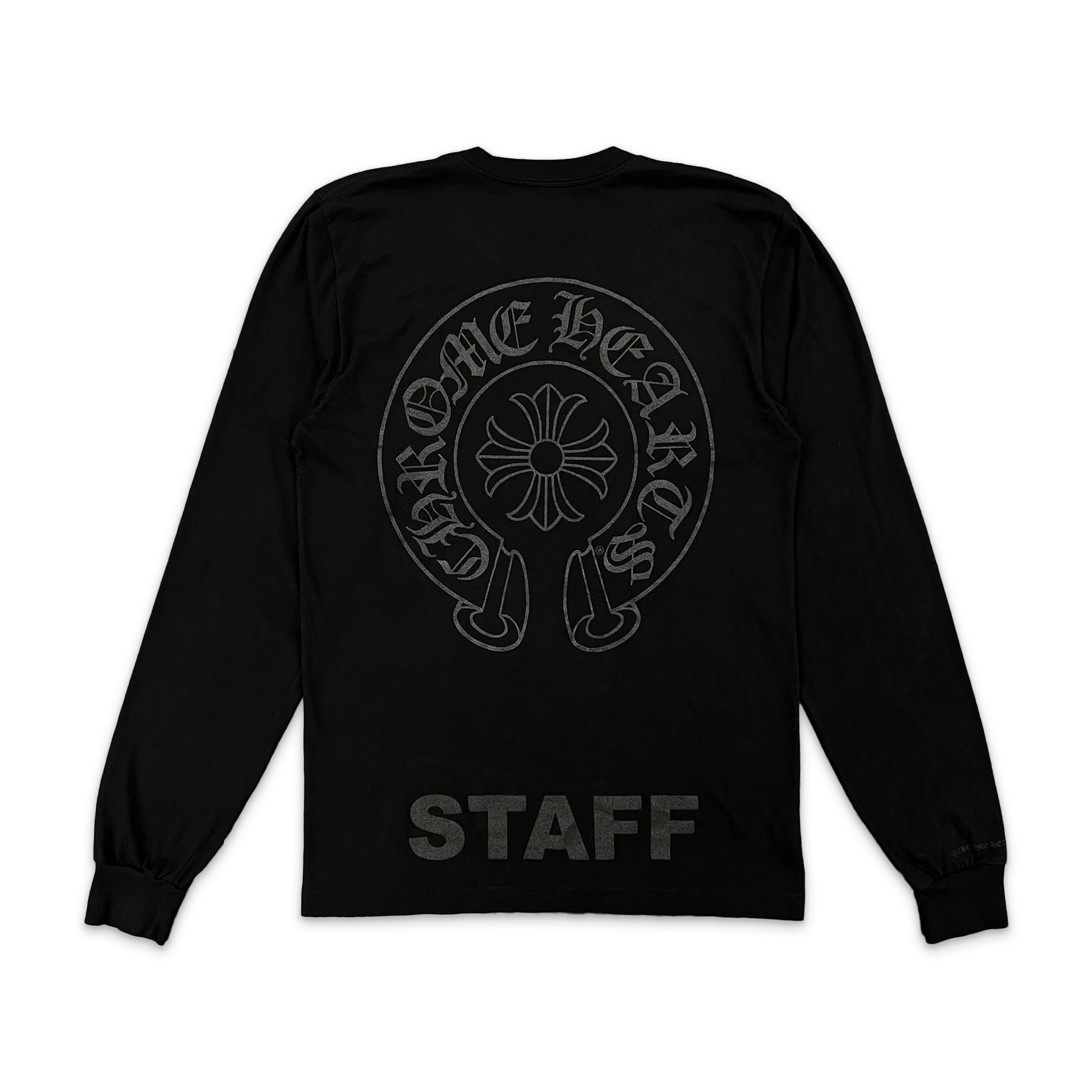 Staff Horseshoe Pocket L/S Tee "Black/Black" - Image 2
