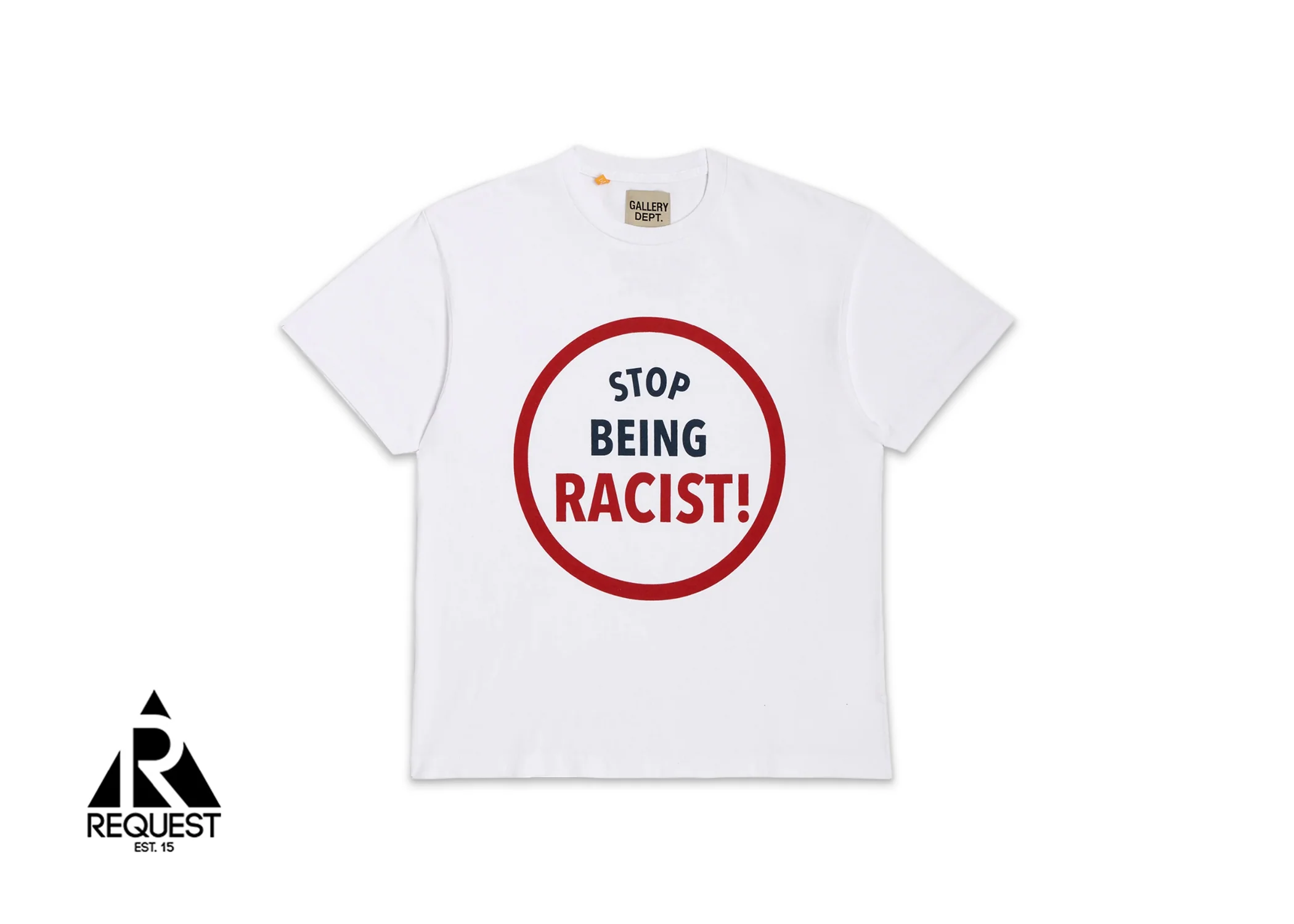 Stop Being Racist Tee "White"