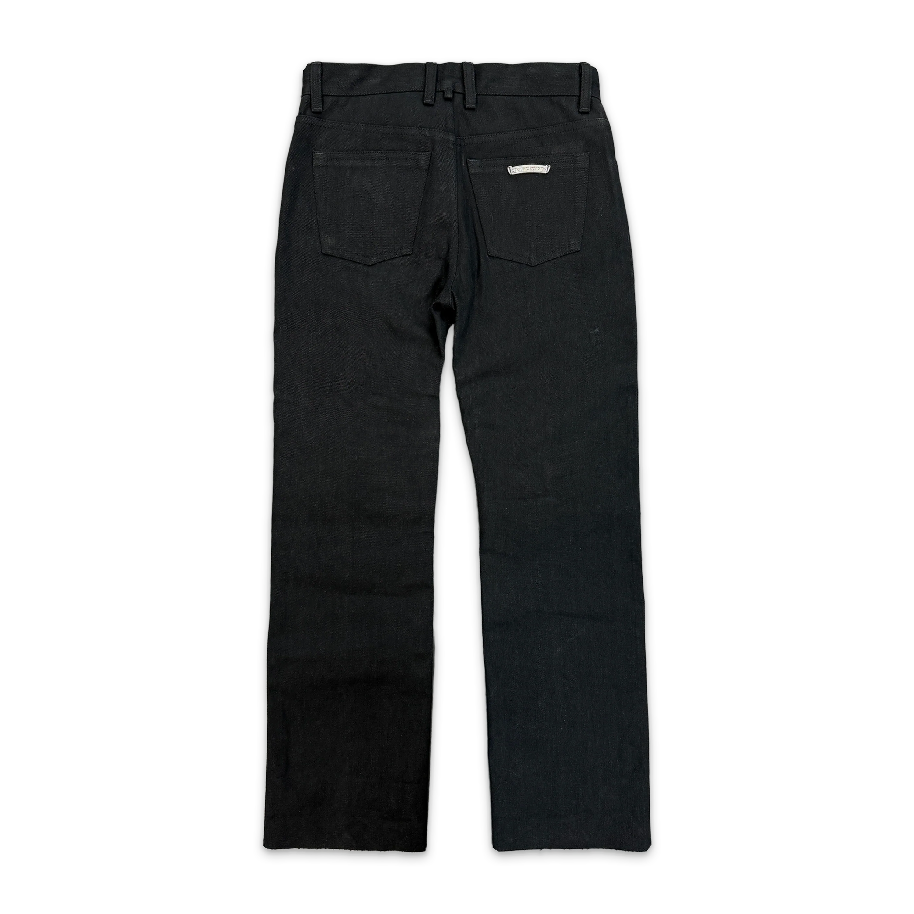 Straight Leg Japanese Denim Jeans "Black" - Image 2