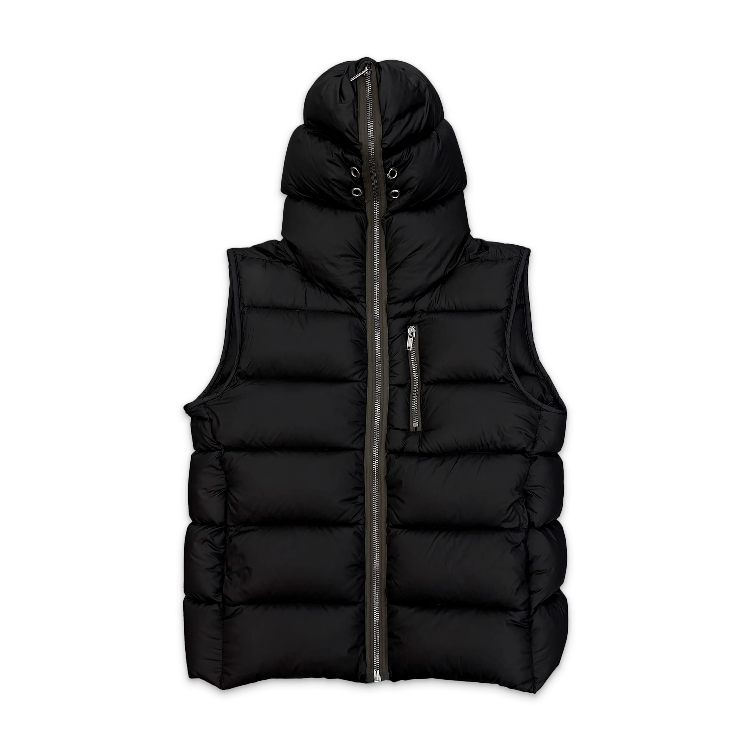 Strobe Gimp Puffer Vest "Black"