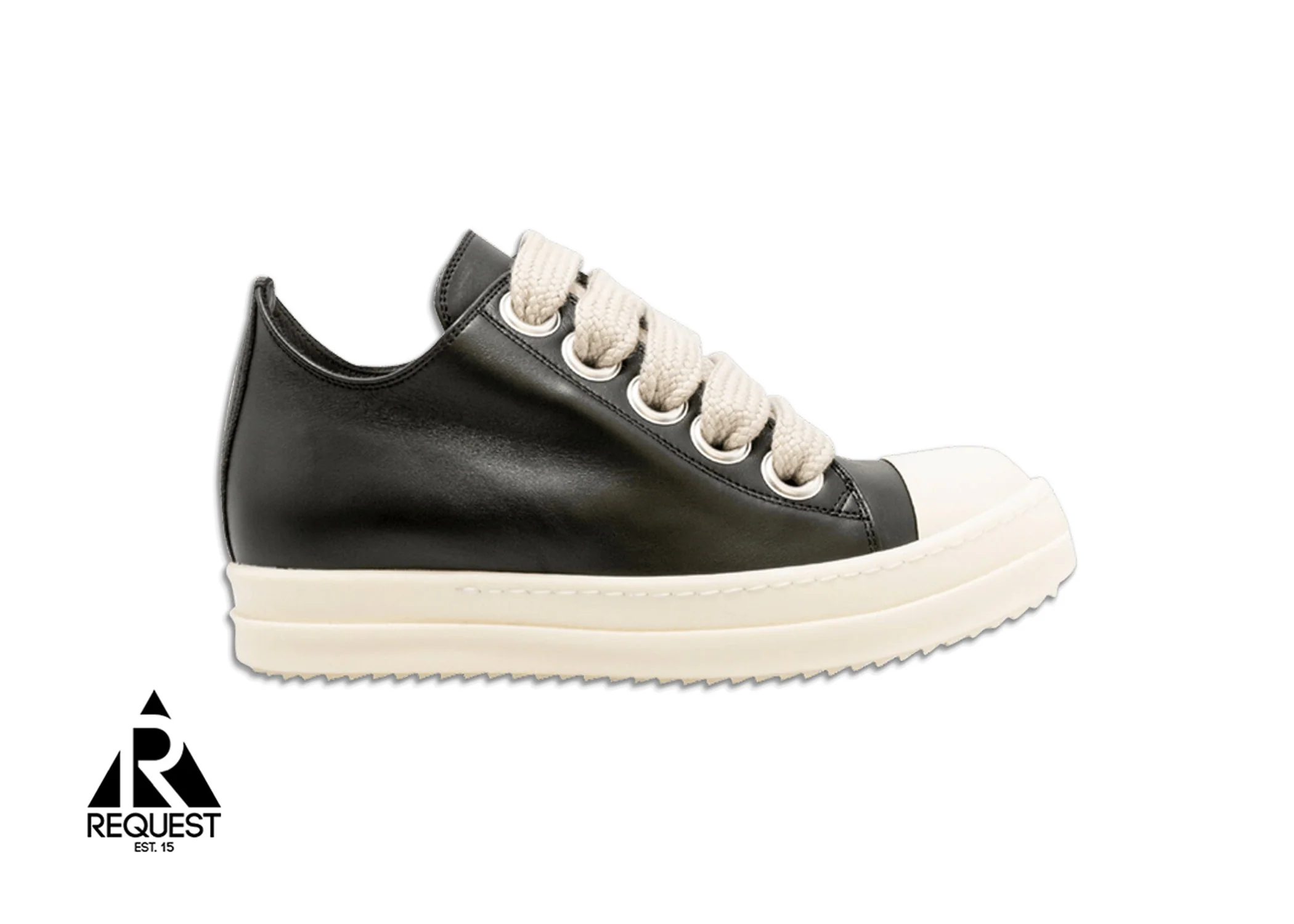 Strobe Leather Low Jumbo "Black Milk"