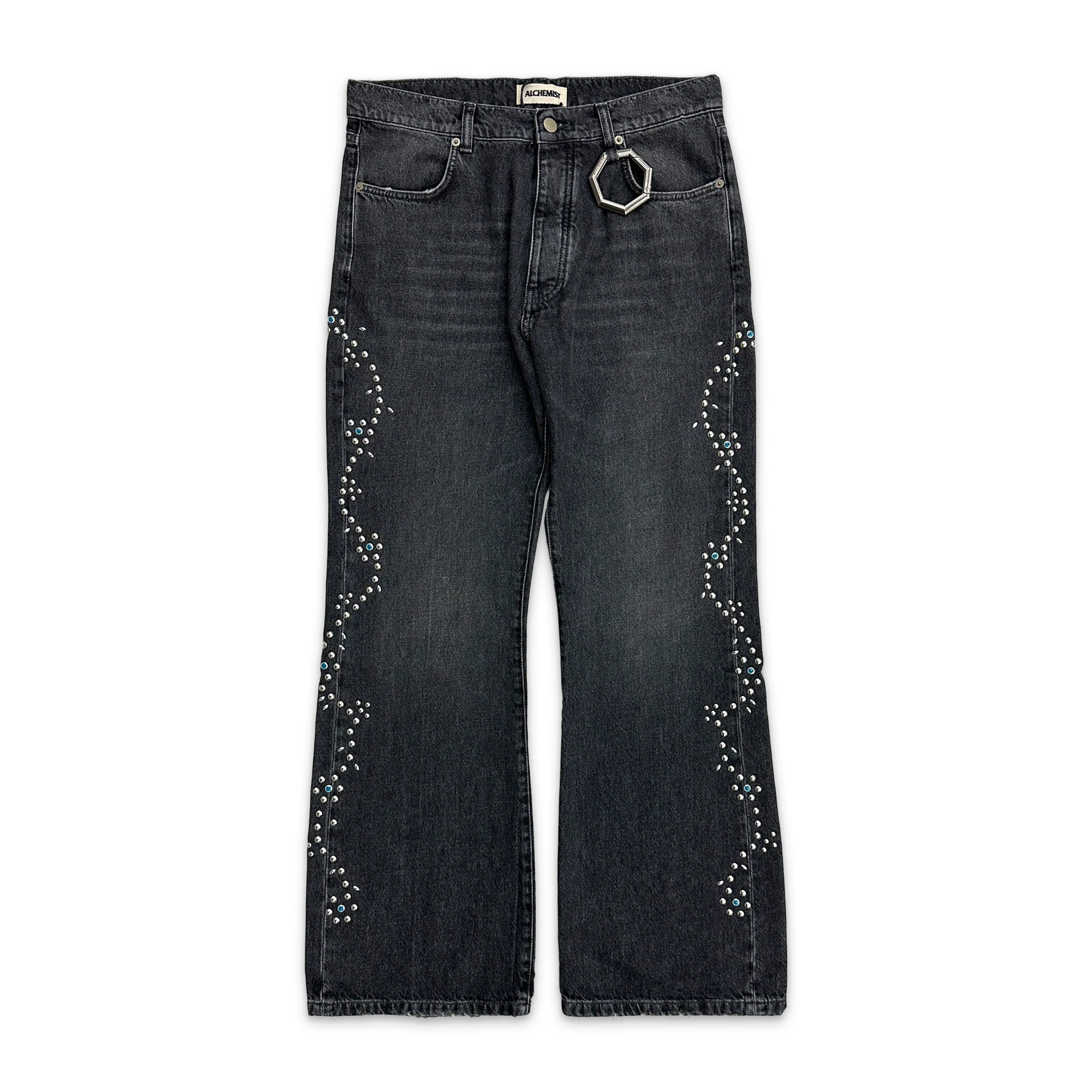 Studio Jeans Western Stud Stripe  "Black"