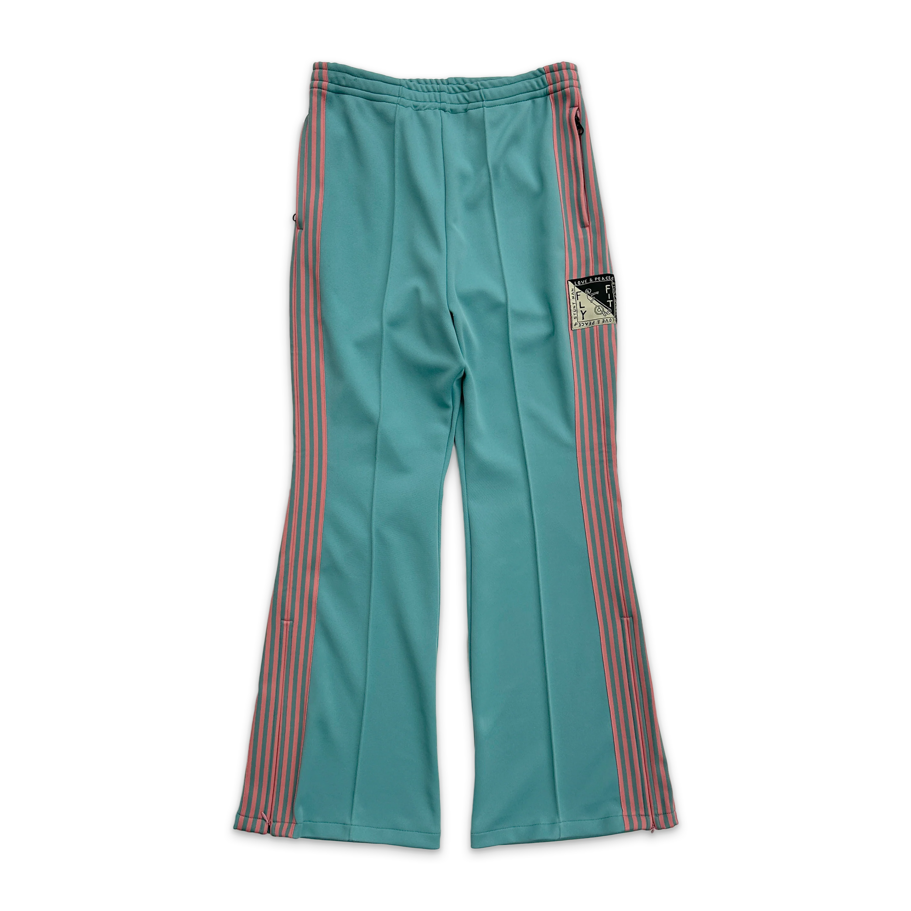 Stuntman Banner Track Pants "Teal & Pink"