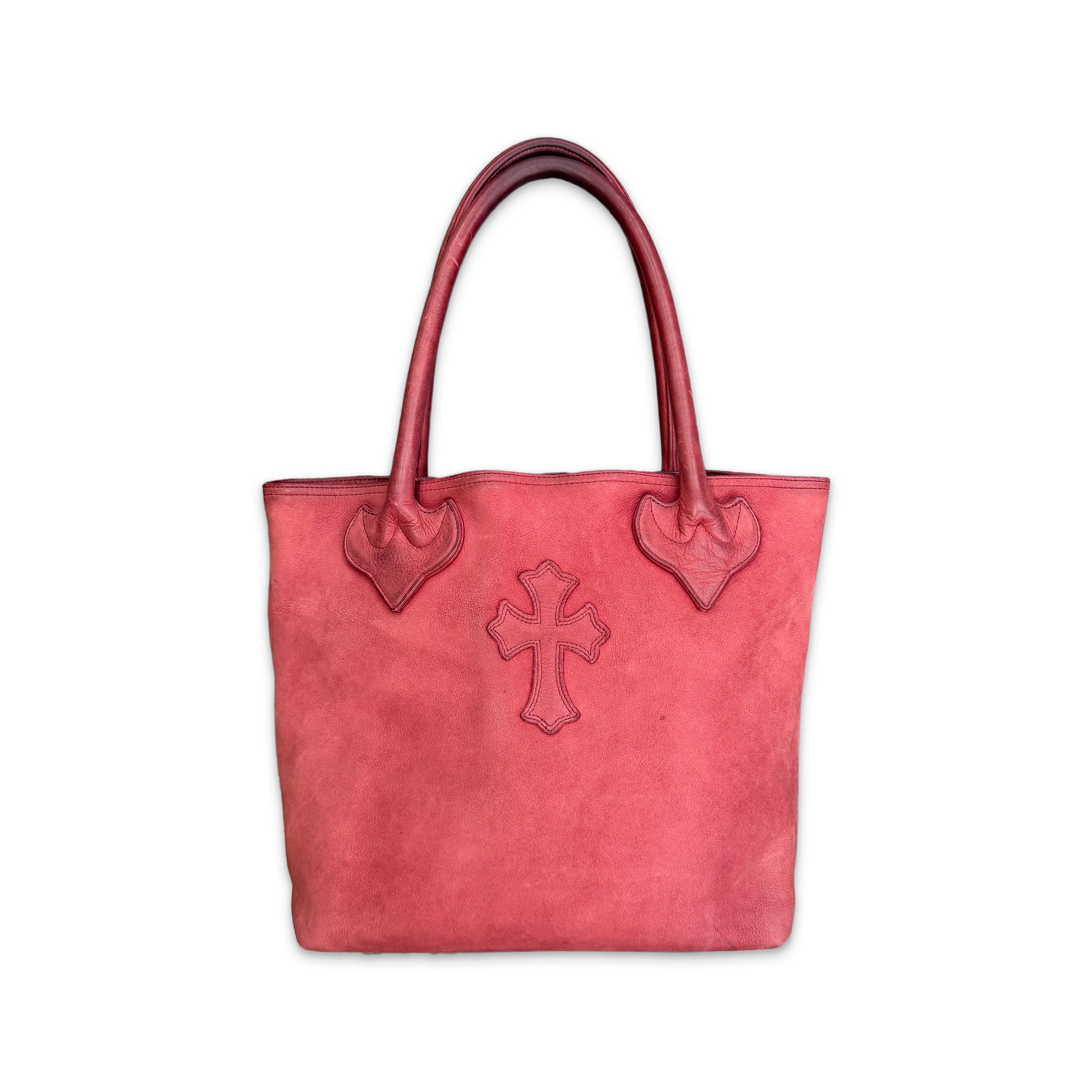 Suede Cross Tote Bag "Red"