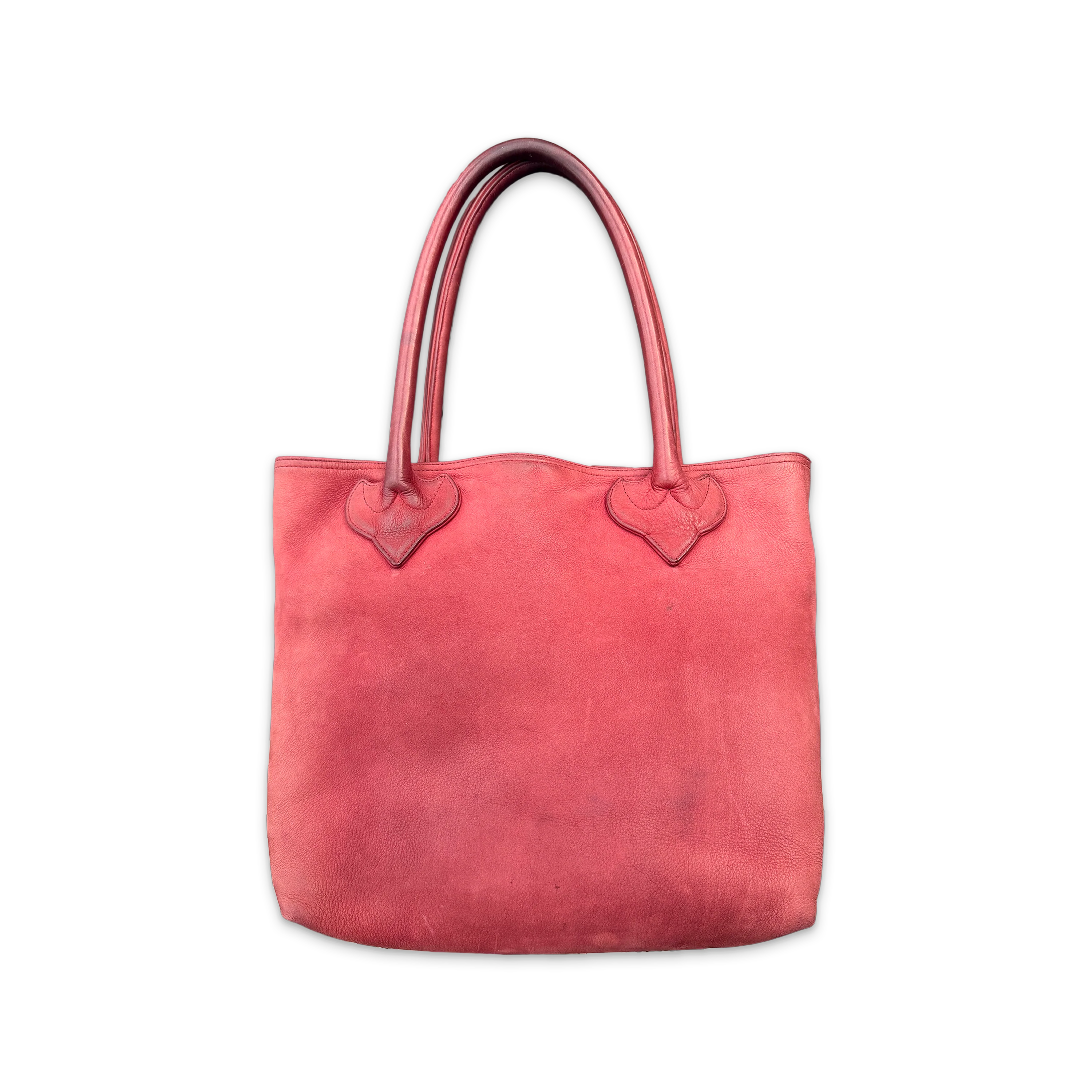 Suede Cross Tote Bag "Red" - Image 2