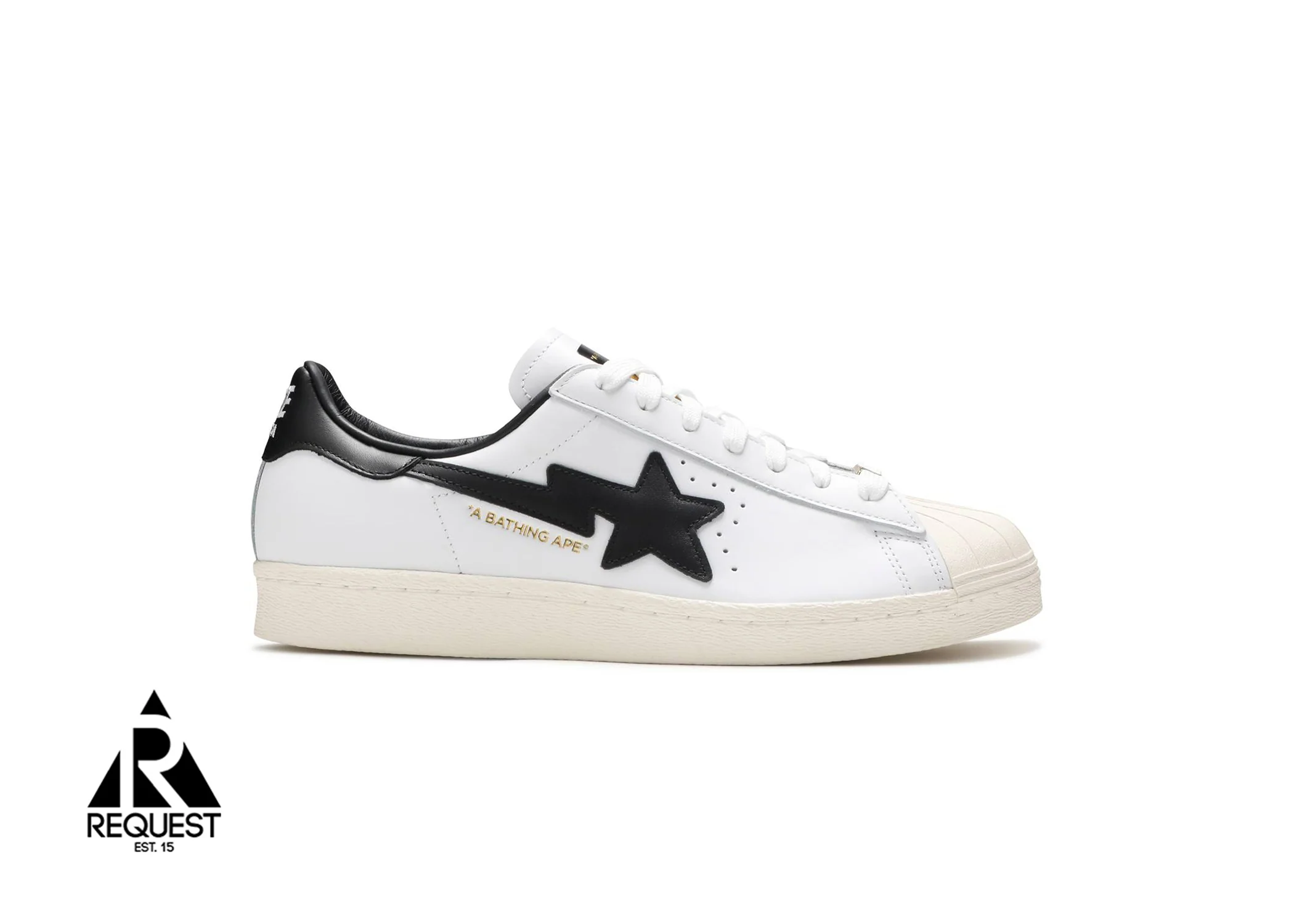 Superstar 80s Bape “White Black”