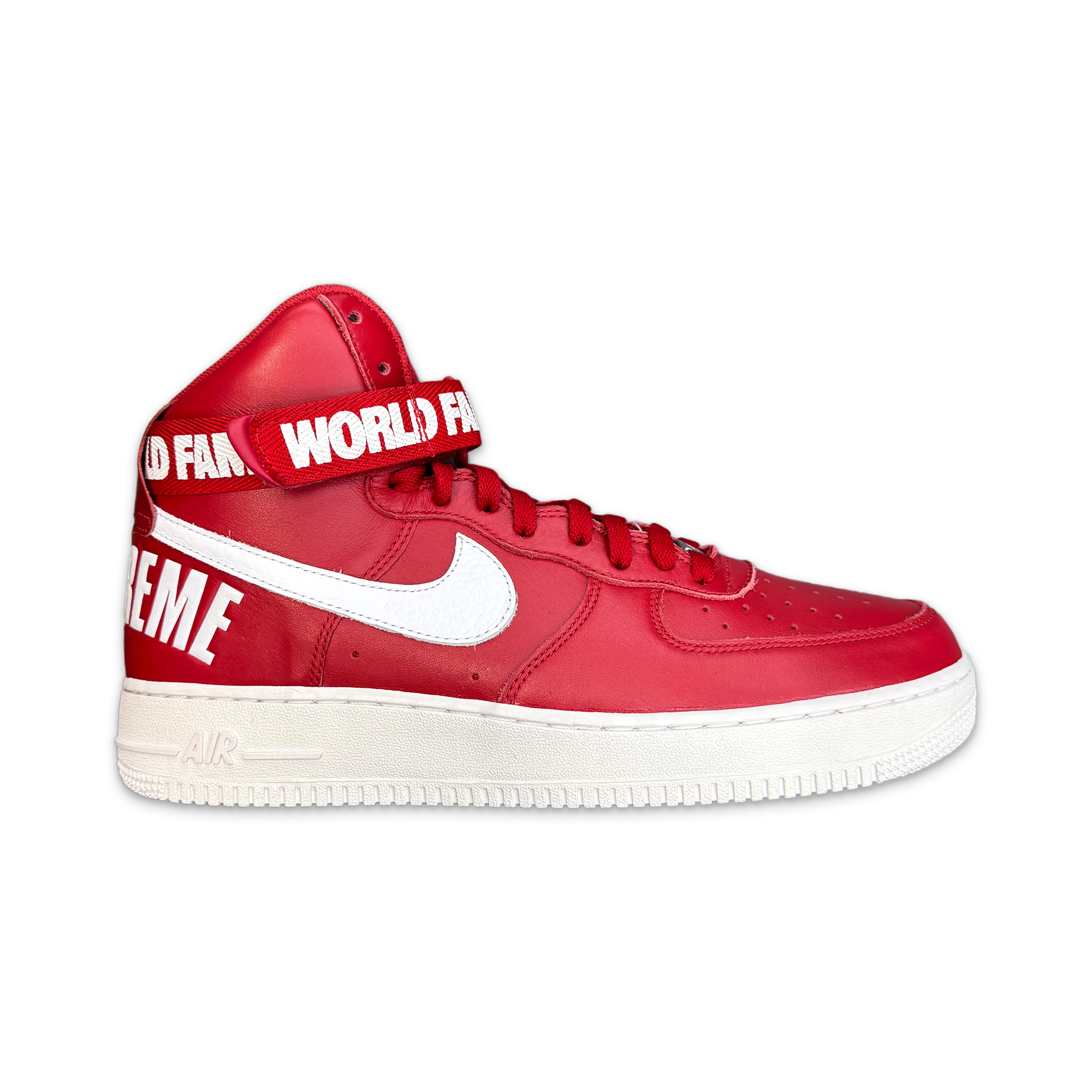 Supreme Air Force 1 High “World Famous Red"