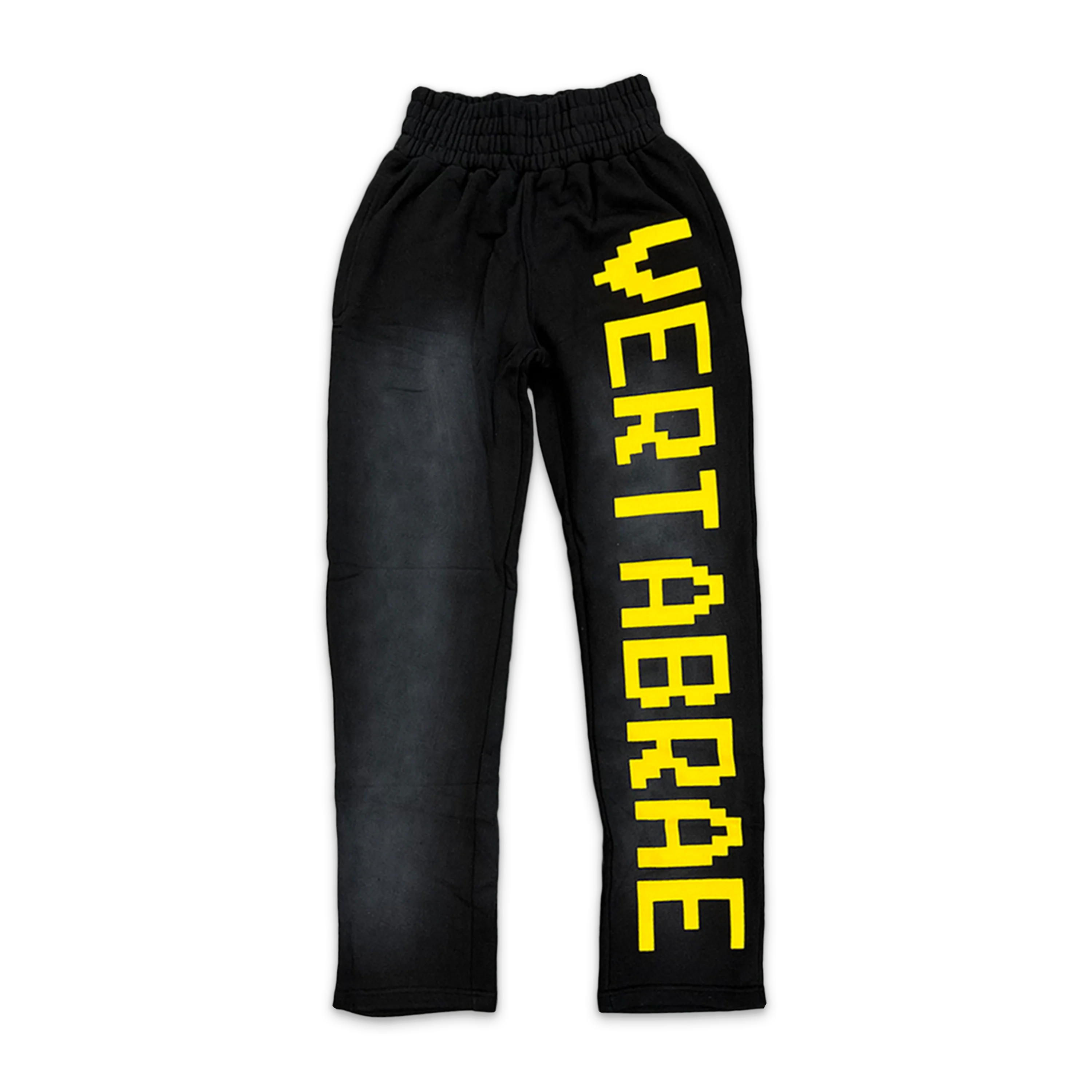 Sweatpants " Washed Black/Yellow”