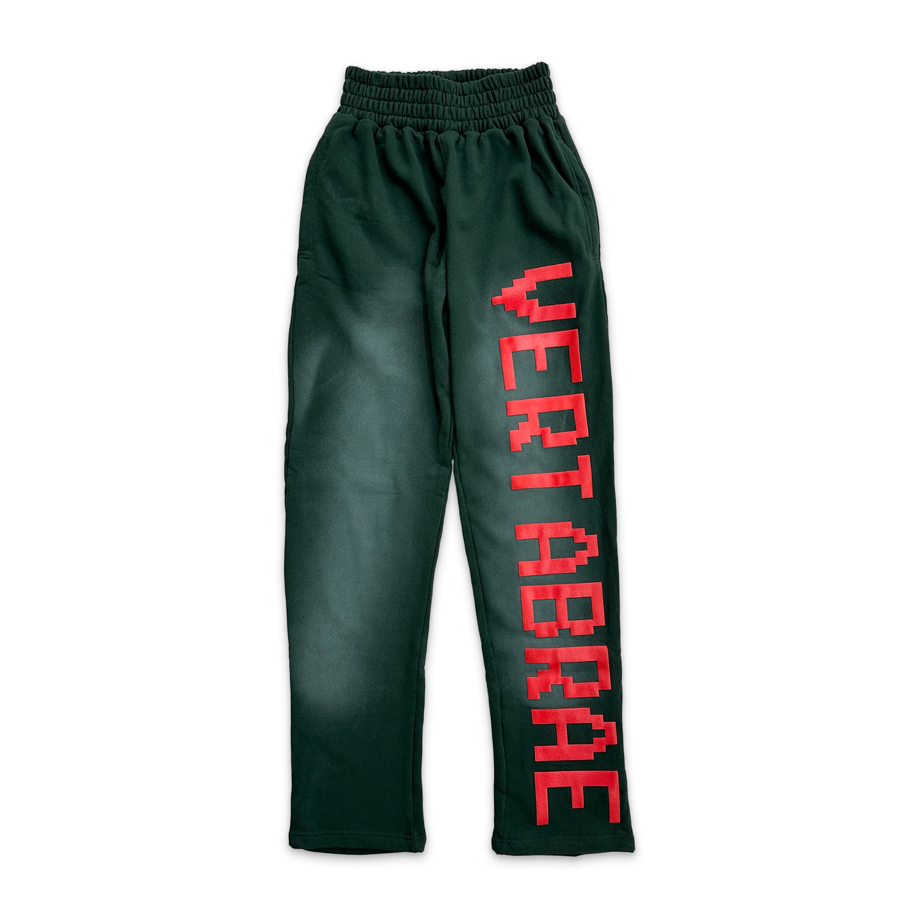 Sweatpants "Washed Green/Red"
