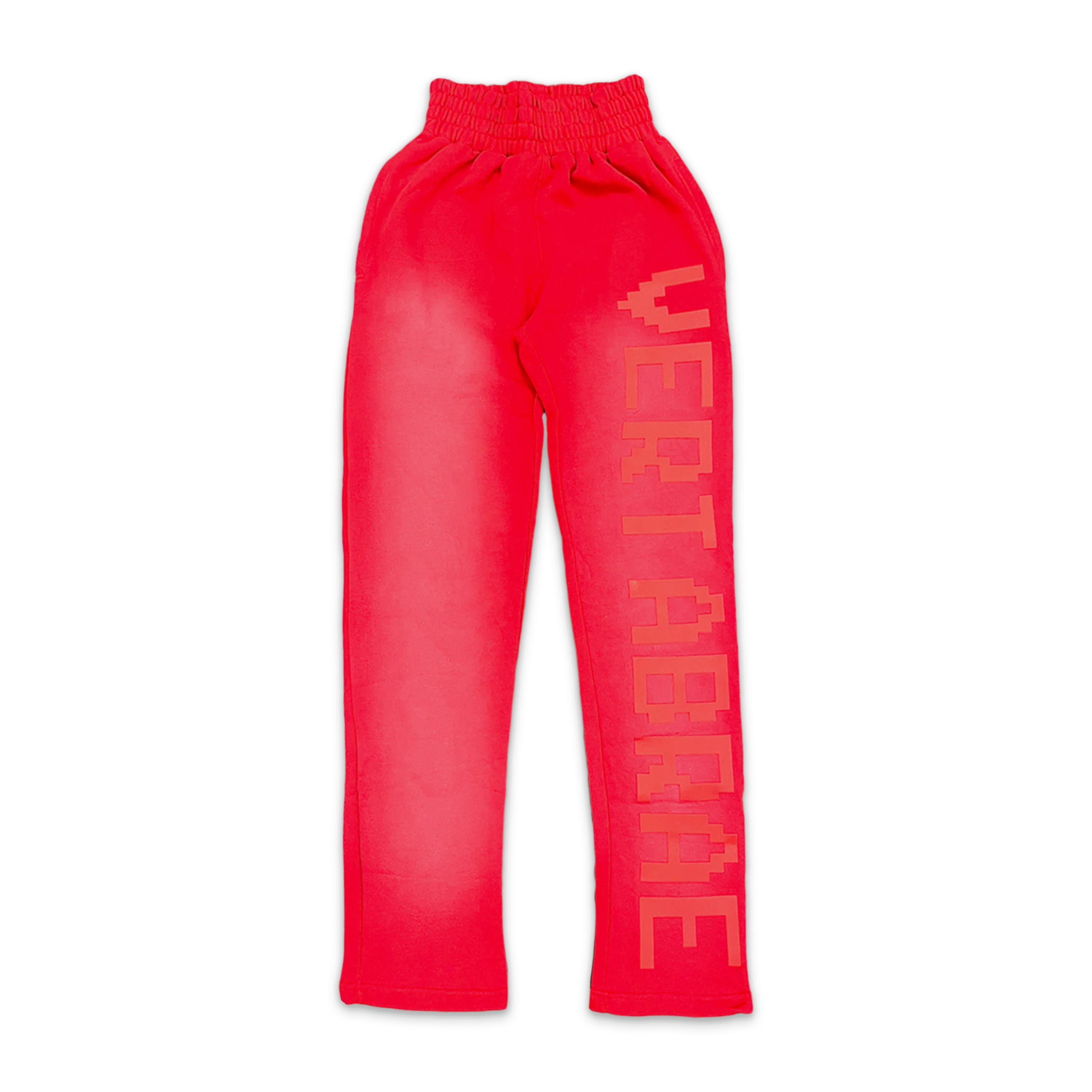 Sweatpants "Washed Red/Red"