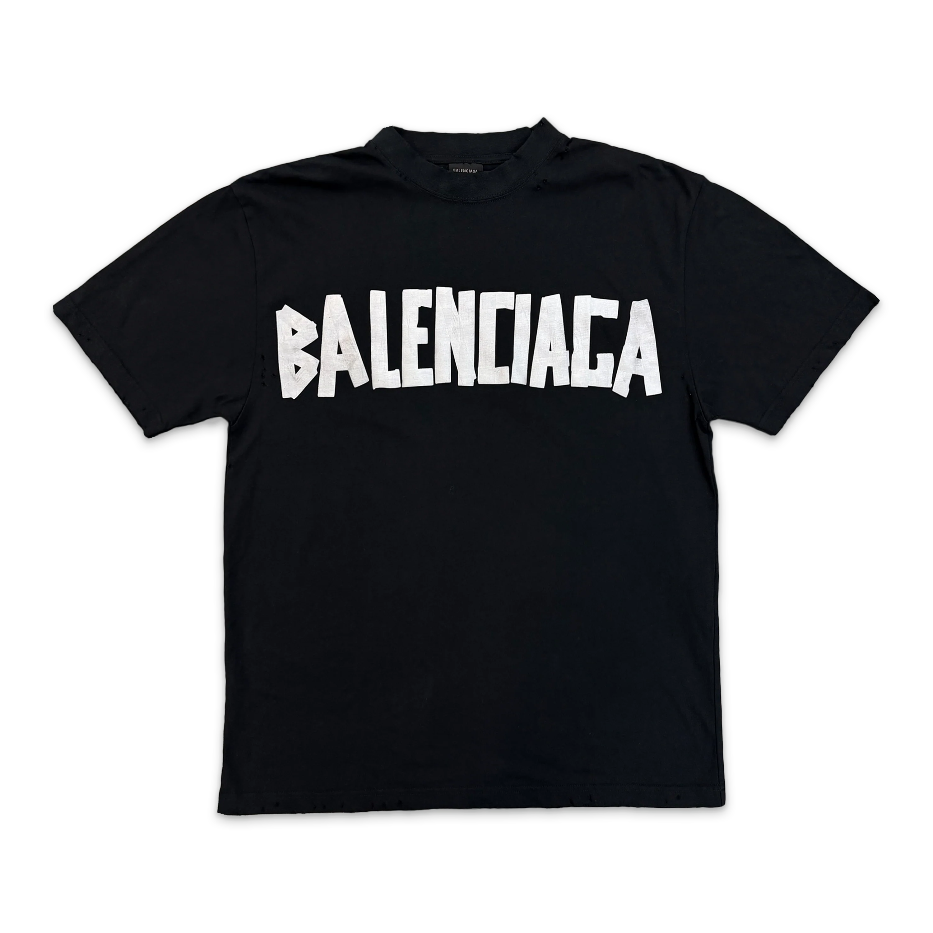 Tape Type Medium Fit Tee "Black Silver"