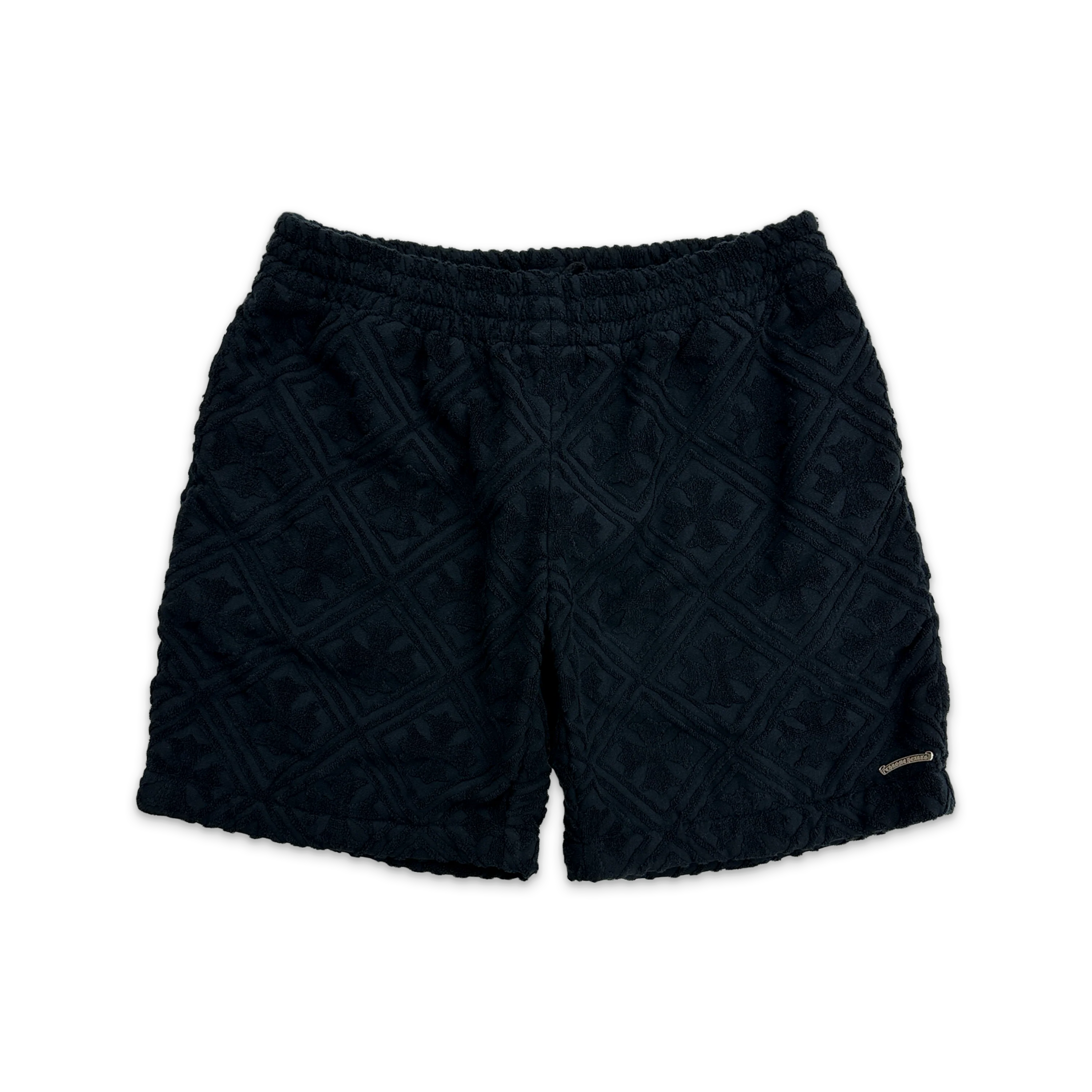 Terry Cloth Motif Shorts "Black"