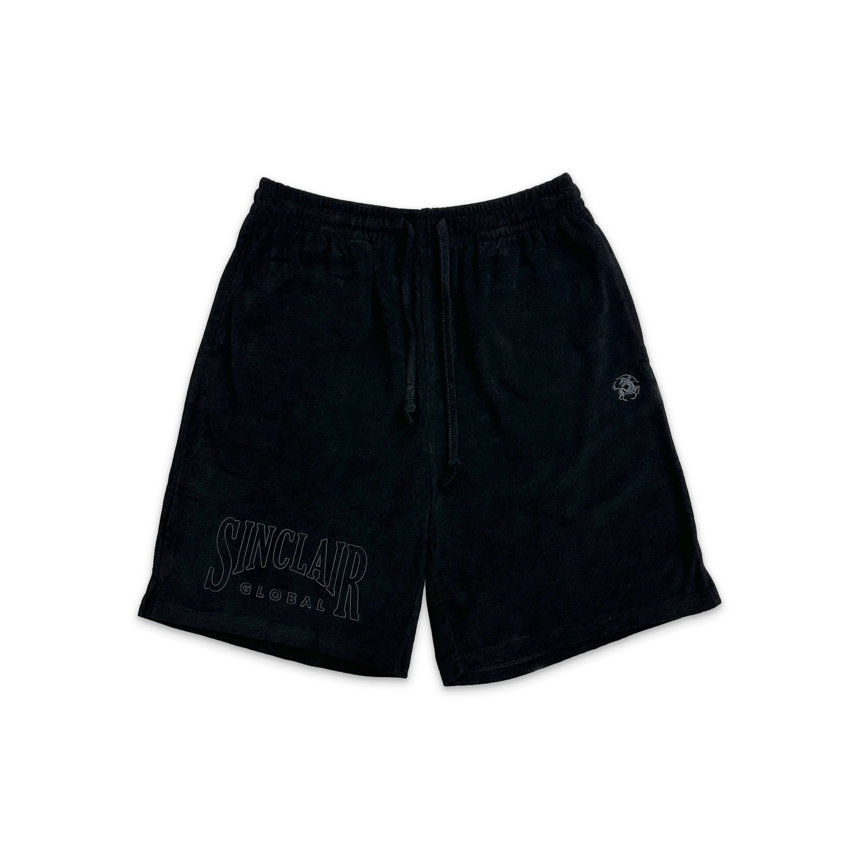 Terry Cloth Shorts "Black"
