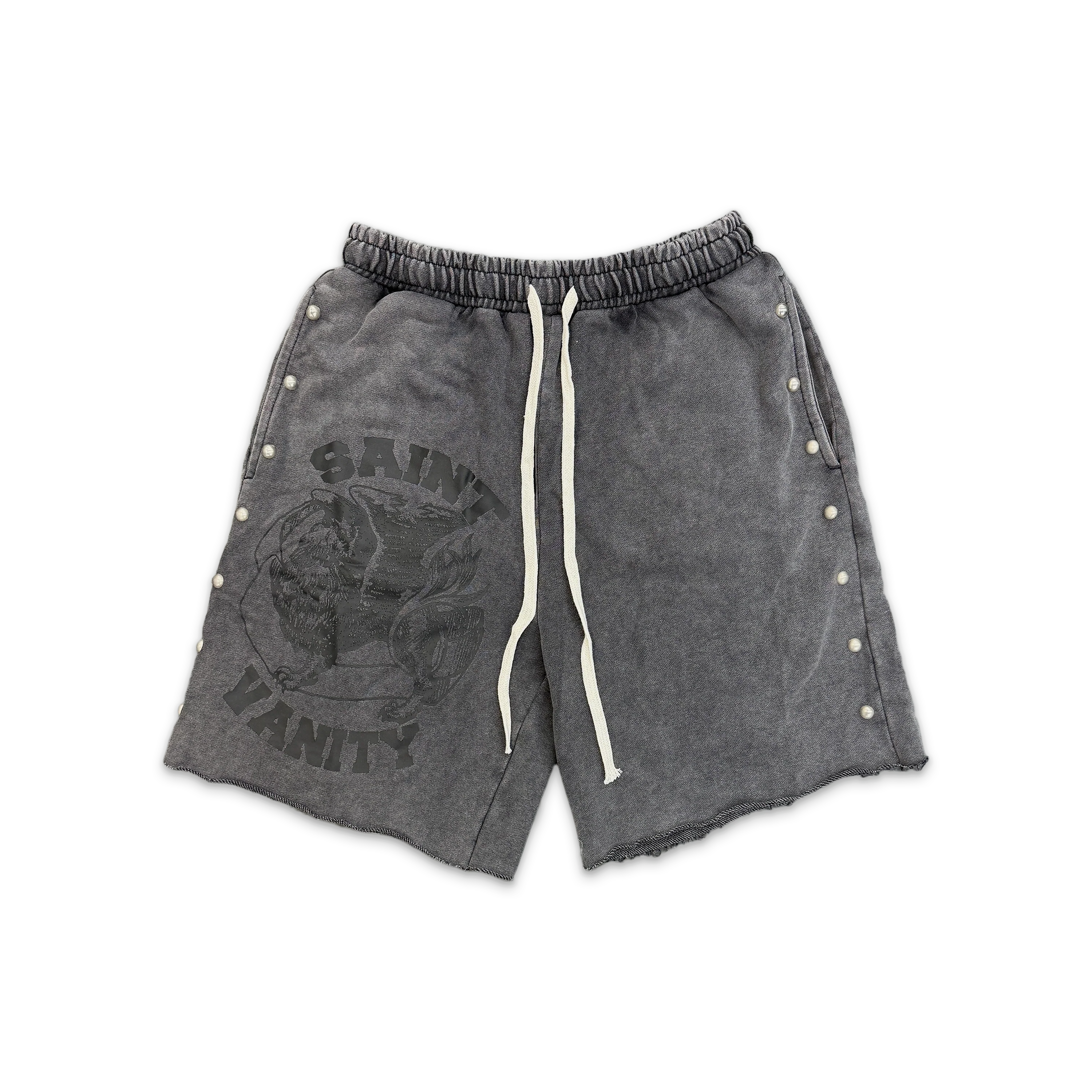 Terry Logo Shorts "Faded Black"