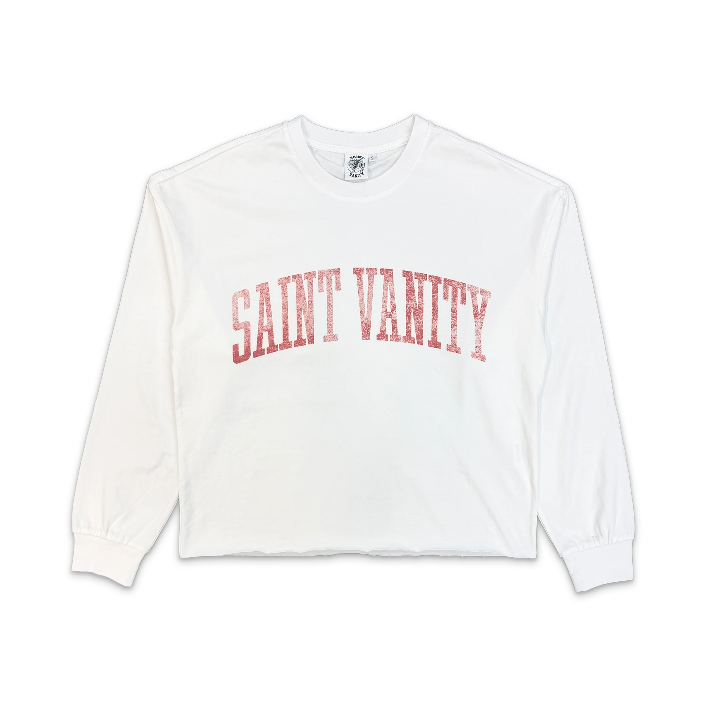 The Standard Logo L/S Tee "White Red"