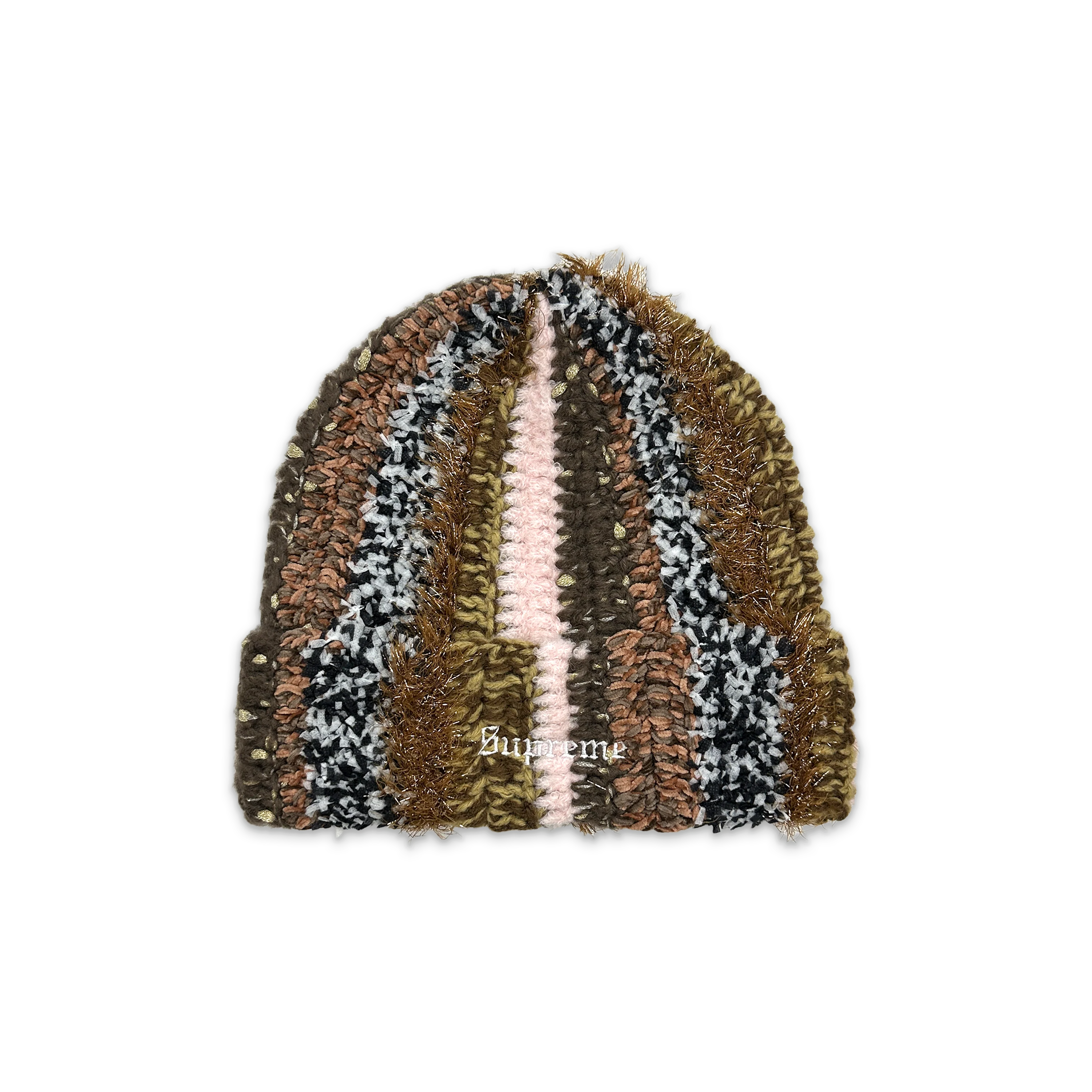 Tinsel Stripe Beanie FW25 "Brown"