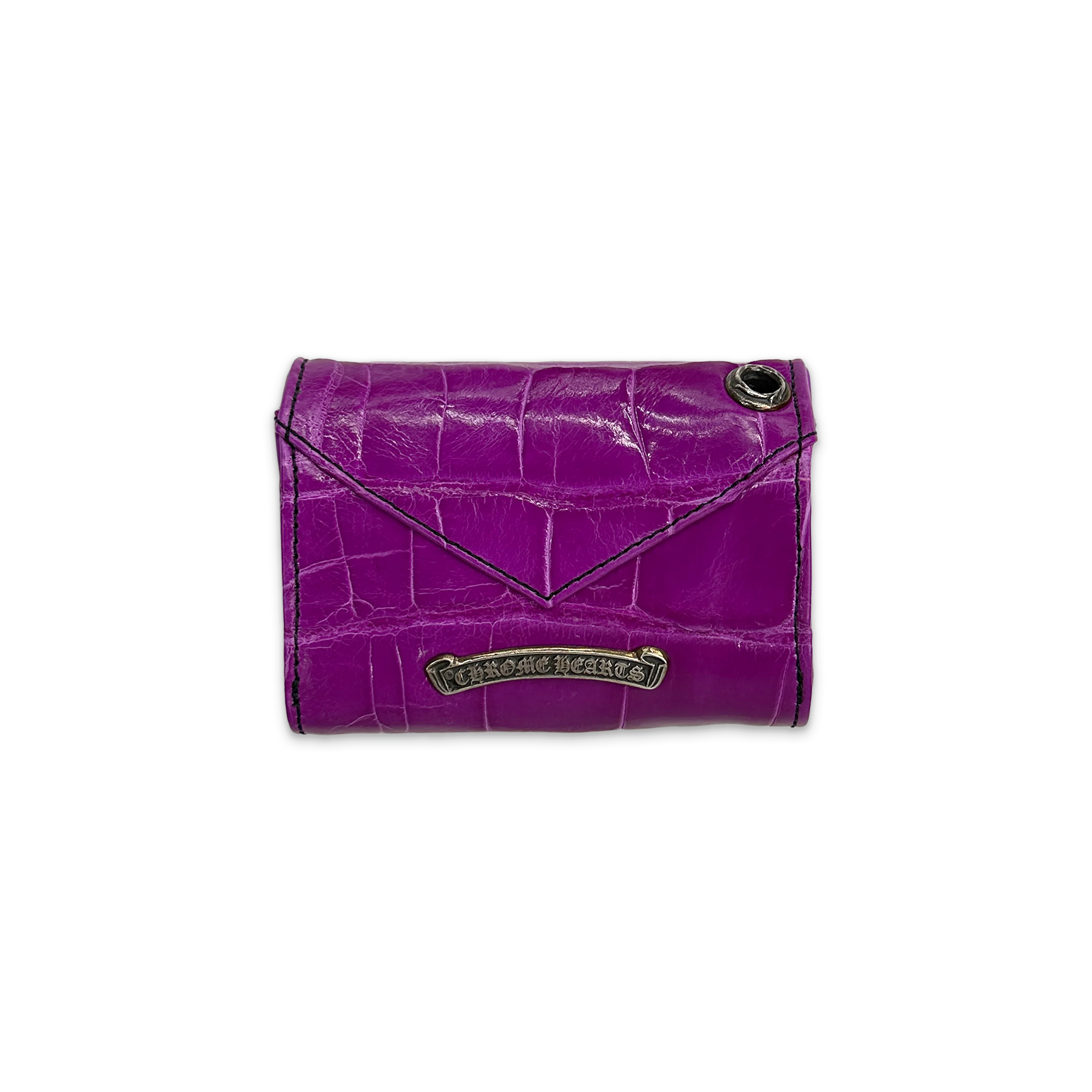 Tiny Plus Cross Alligator Leather Wallet - Image 2