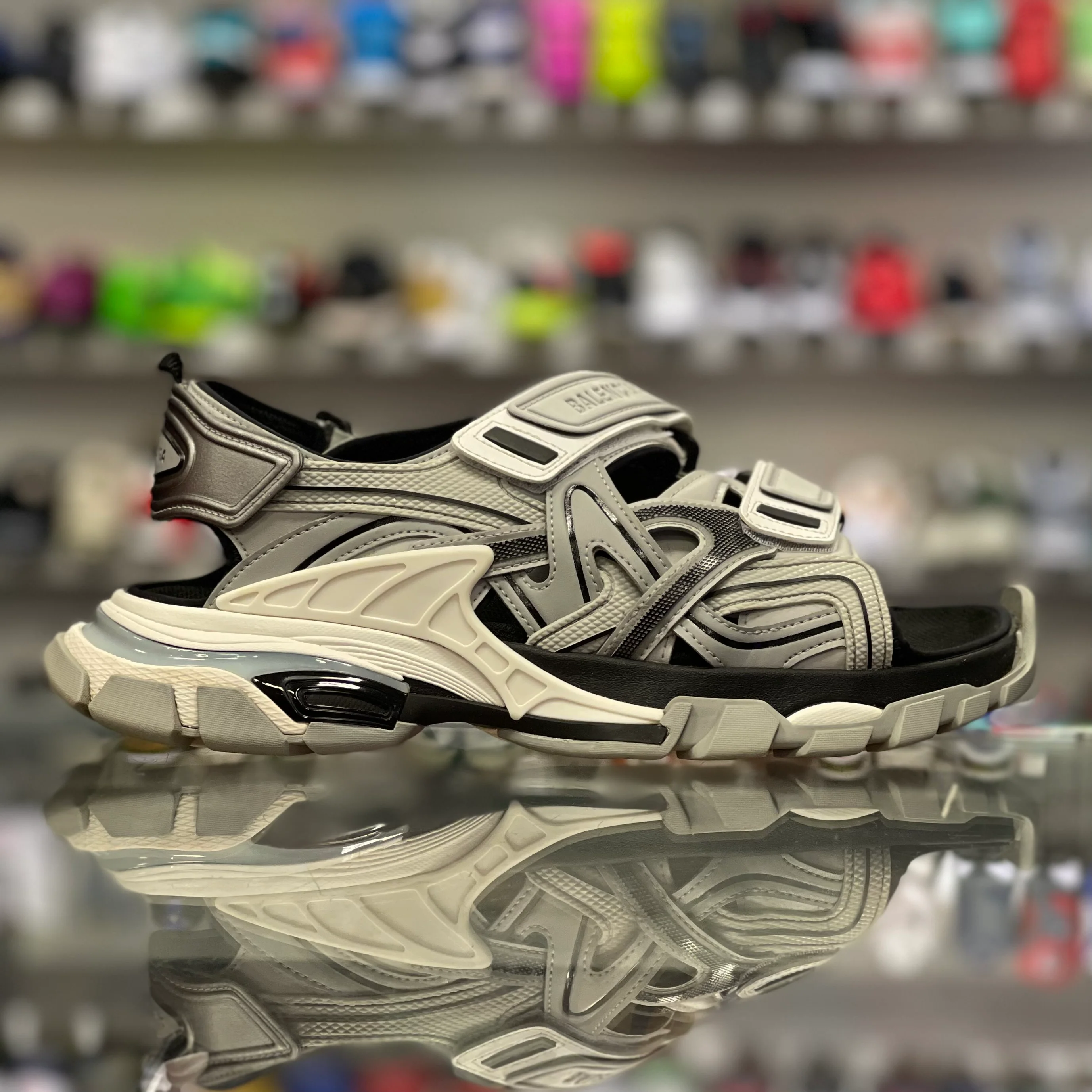 Track Sandals “Grey White Black” - Image 2