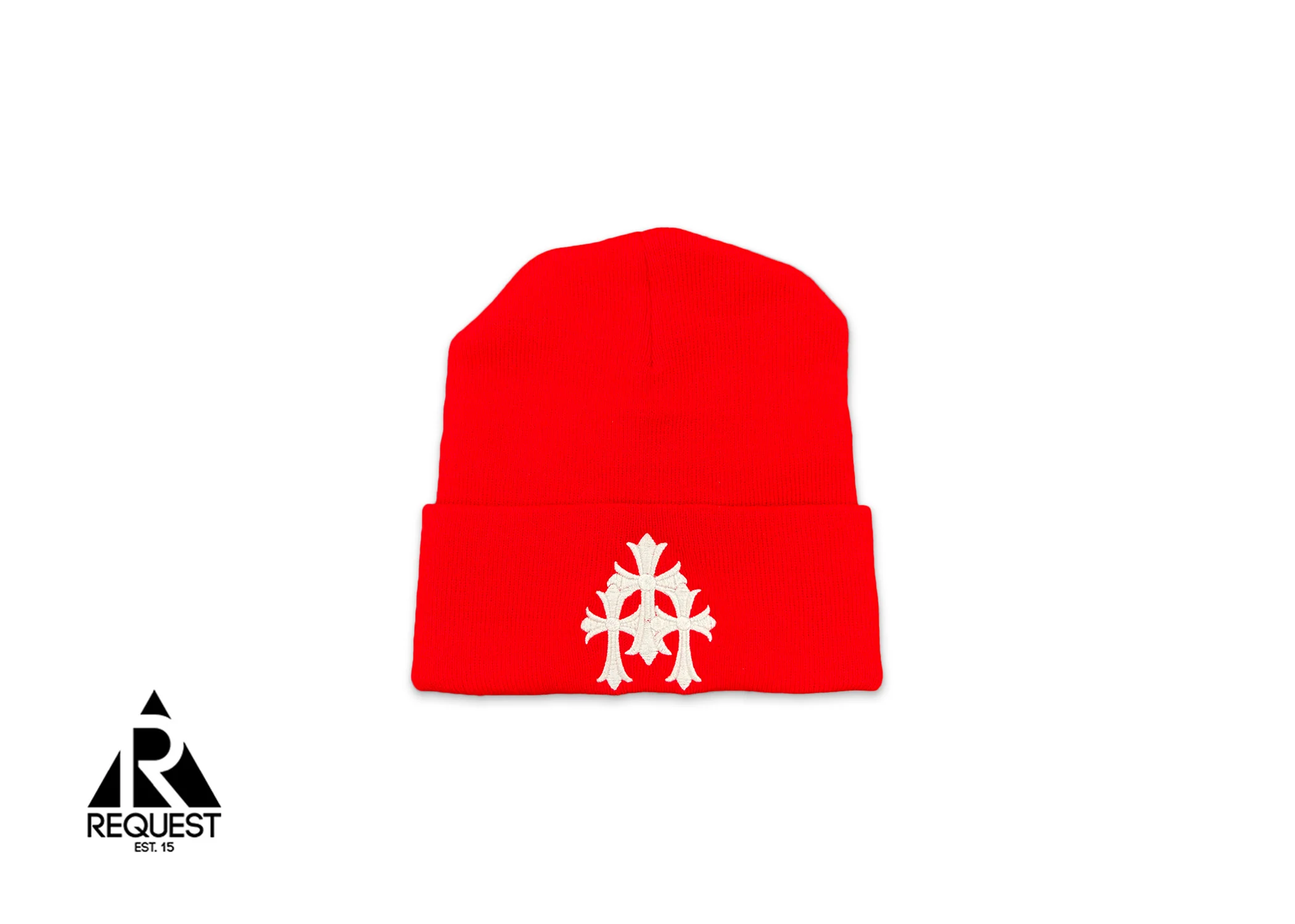 Triple Cross Beanie "Red"