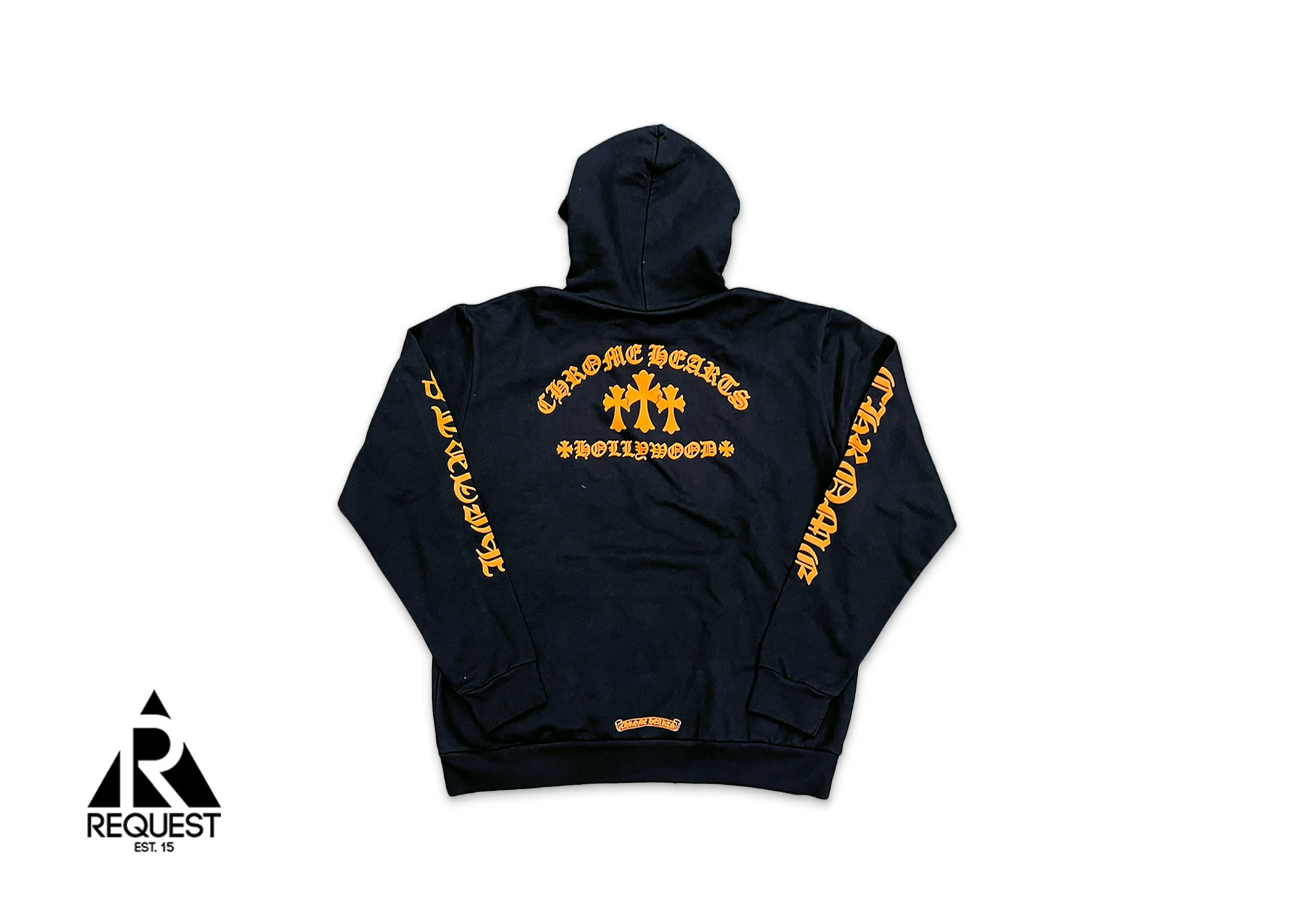 Triple Cross Hoodie "Black/Orange" - Image 2