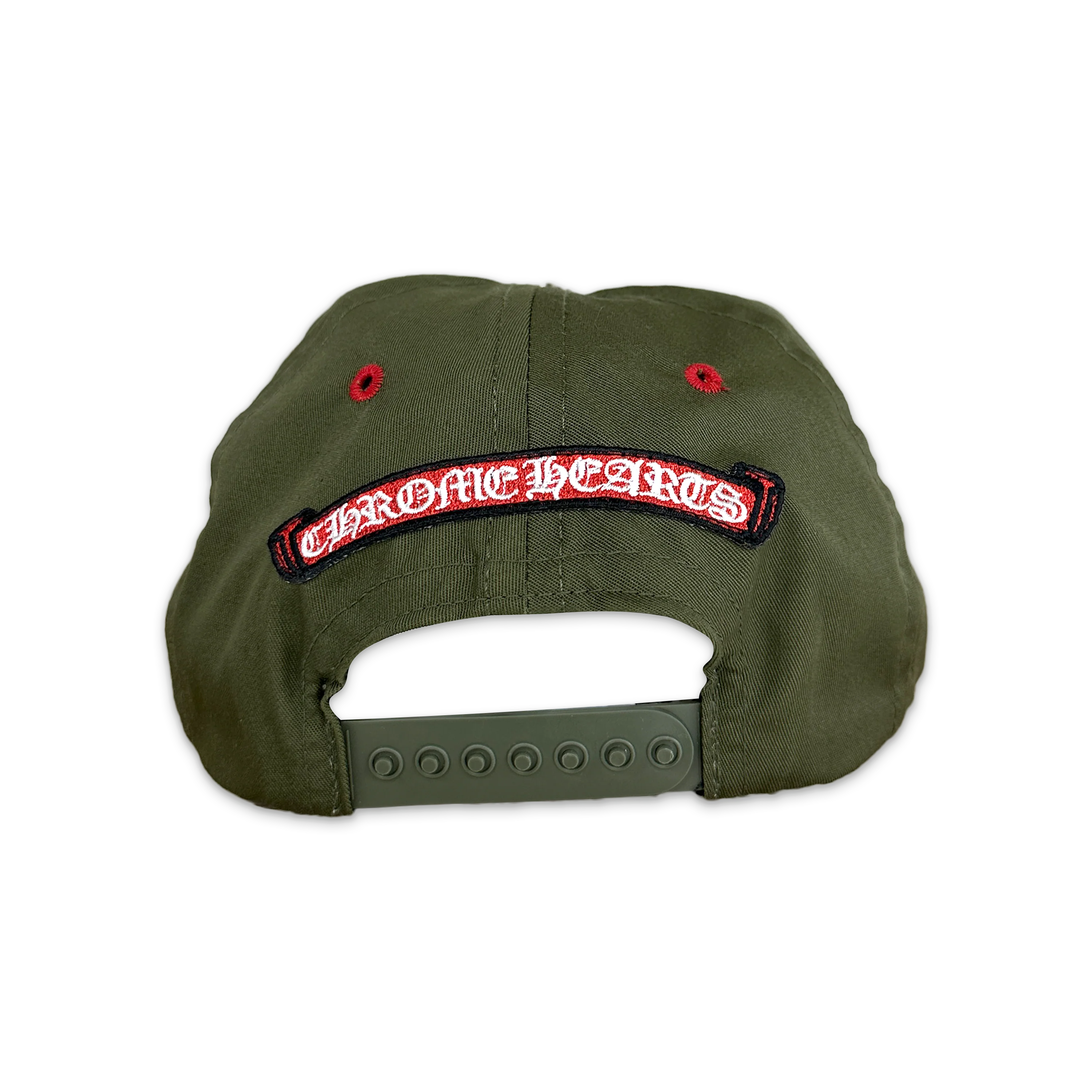 Triple Cross Snapback "Olive & Red" - Image 2