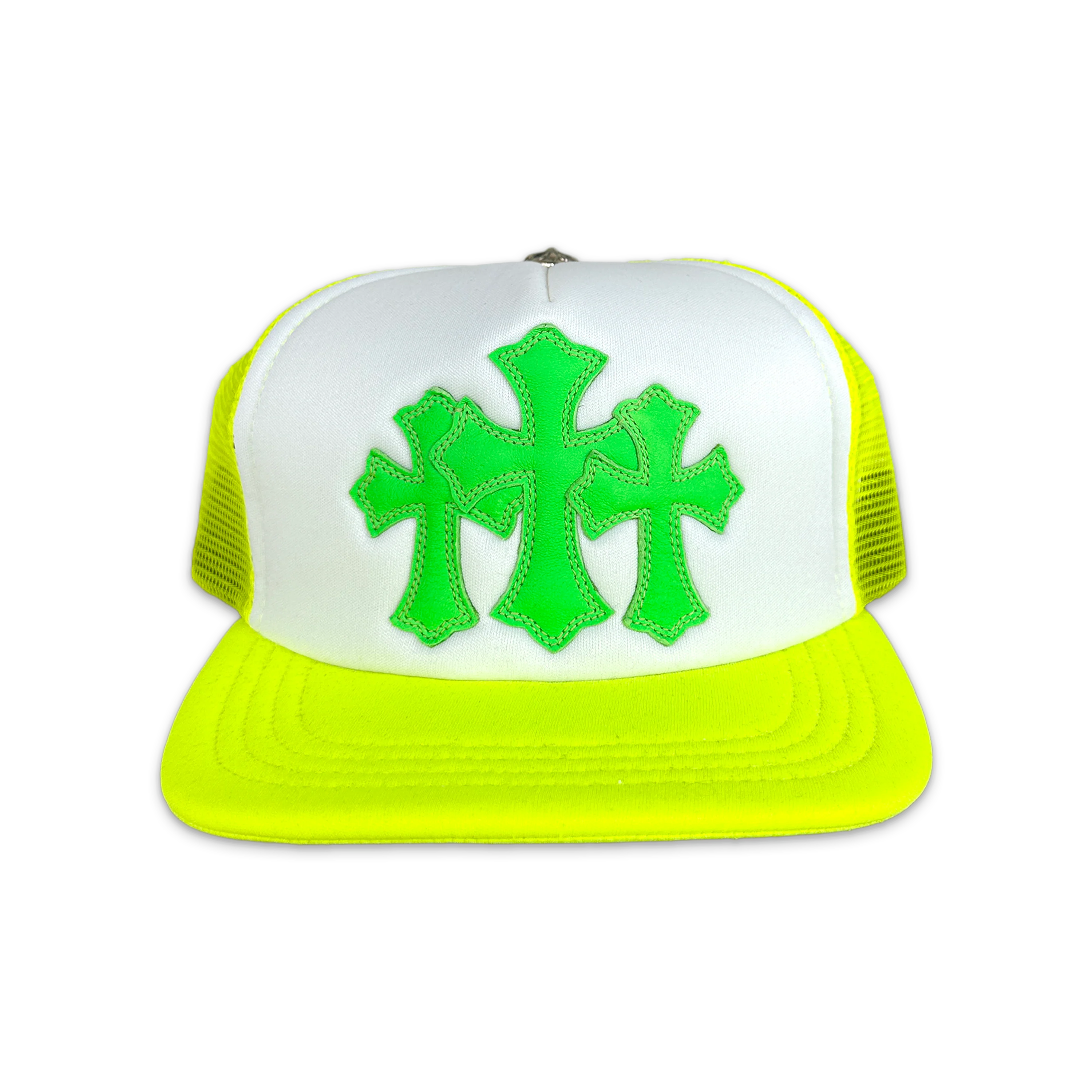 Triple Cross Trucker Hat "Lime Green"