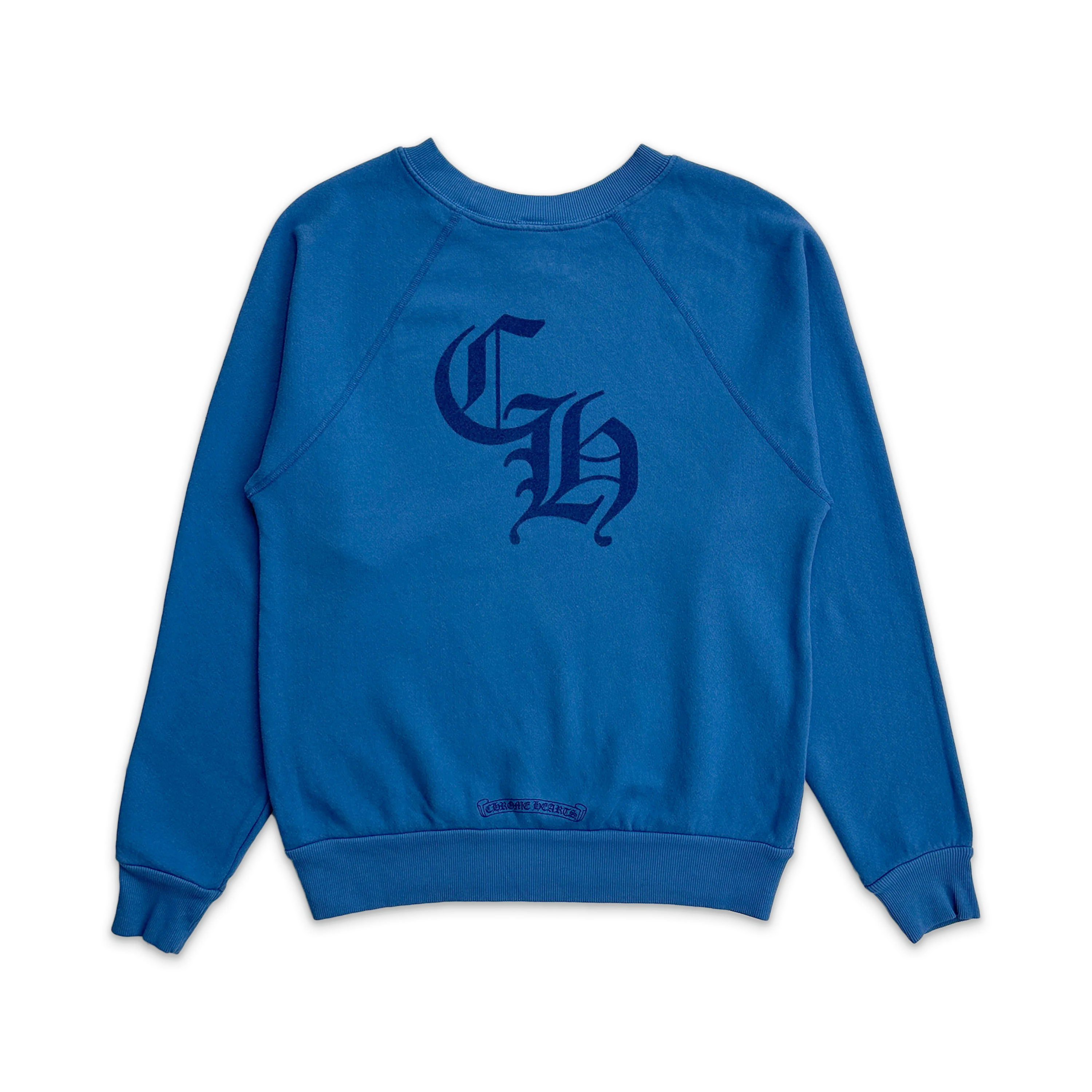 Triple Cross Velvet Sweatshirt "Blue" (W) - Image 2