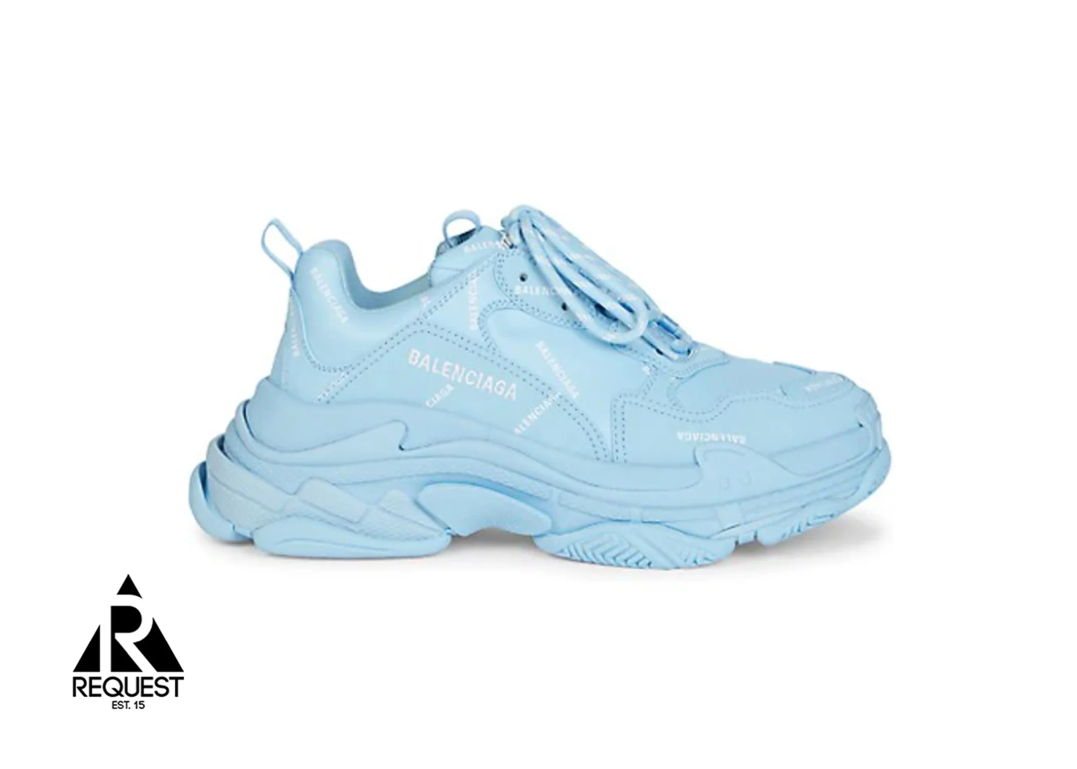 Triple S “Allover Logo Blue”