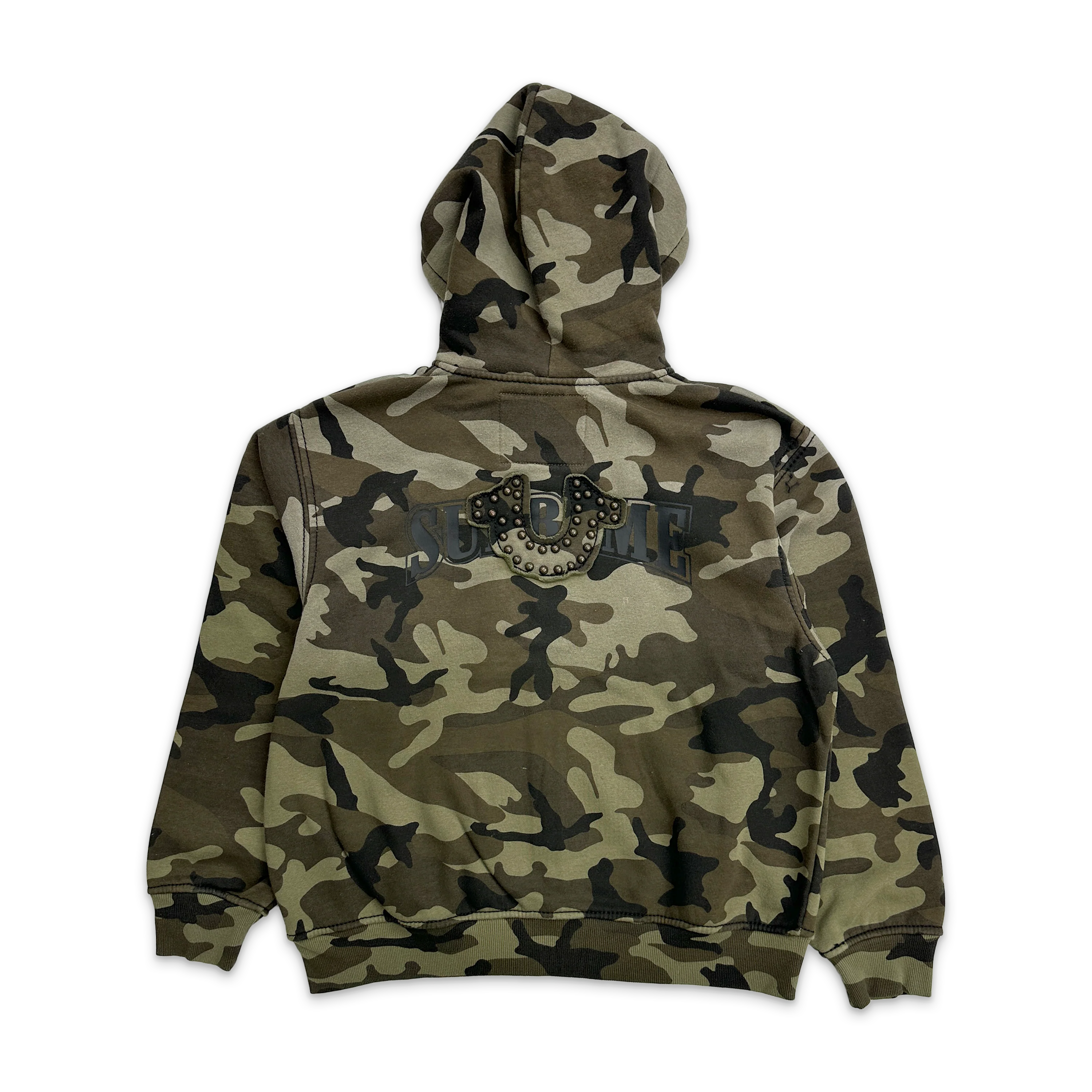 True Religion Zip Up Hooded Sweatshirt FW25 "Brown Camo" - Image 2