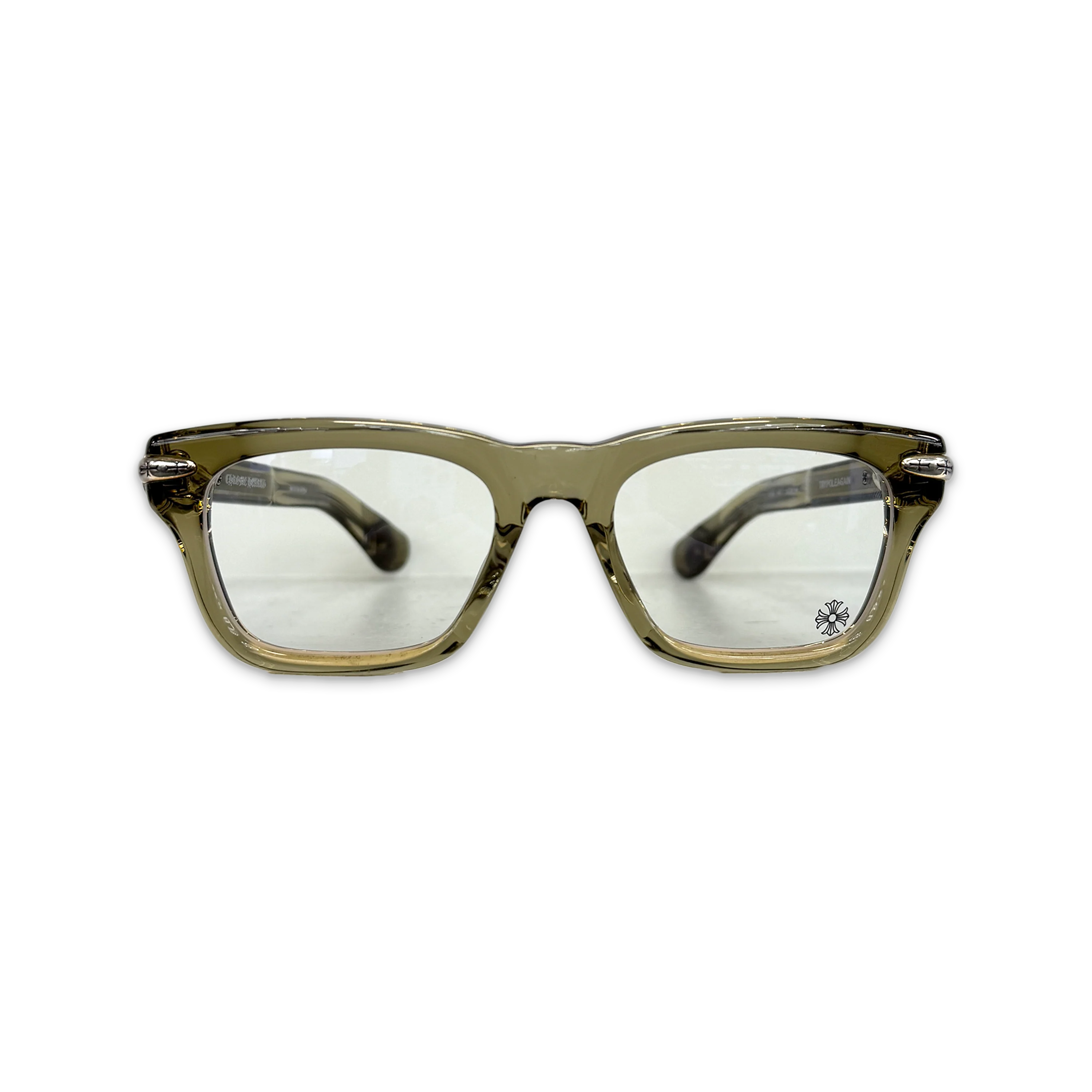 Trypoleagain Glasses "Transparent Grey/Silver"