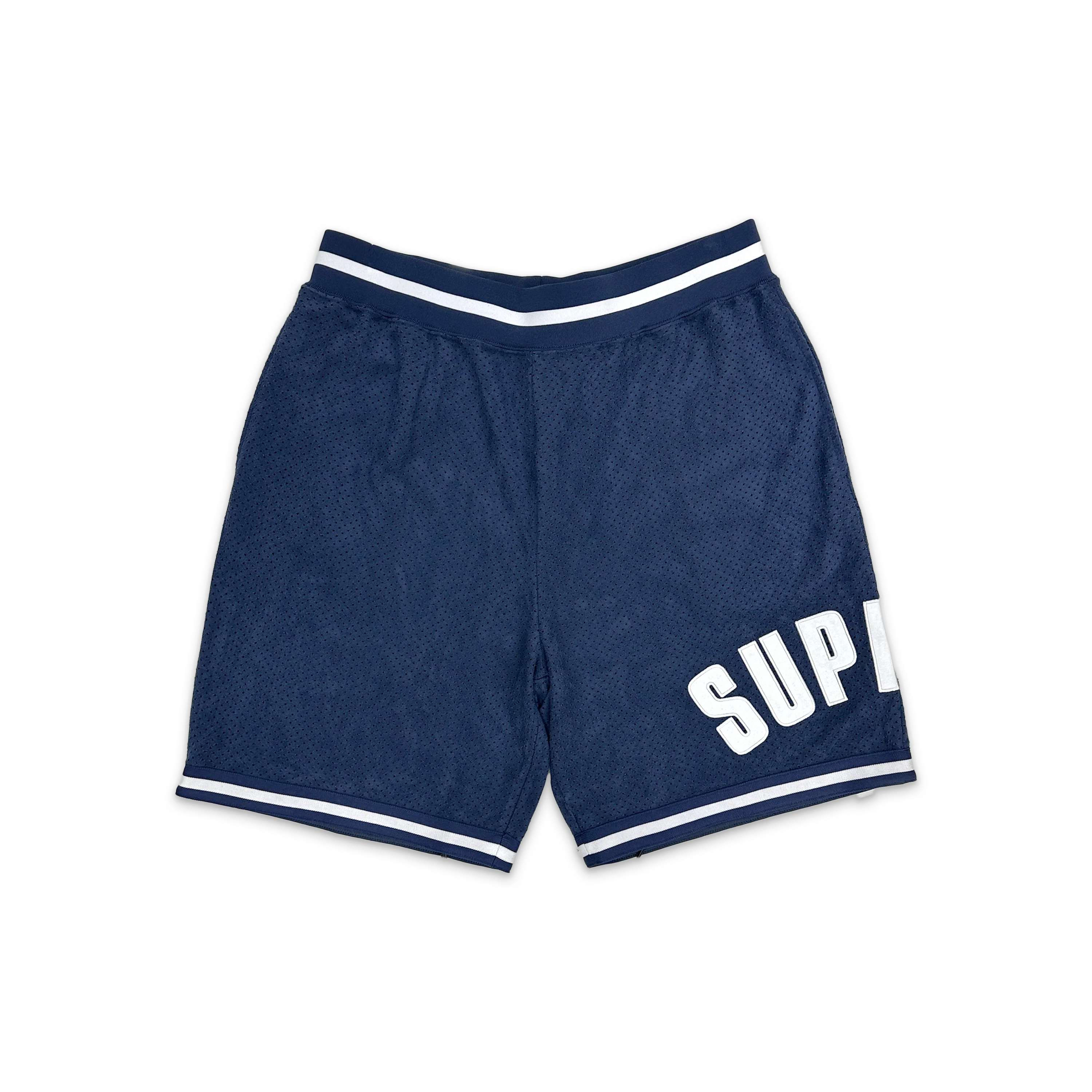 Ultra Suede Mesh Shorts "Navy"