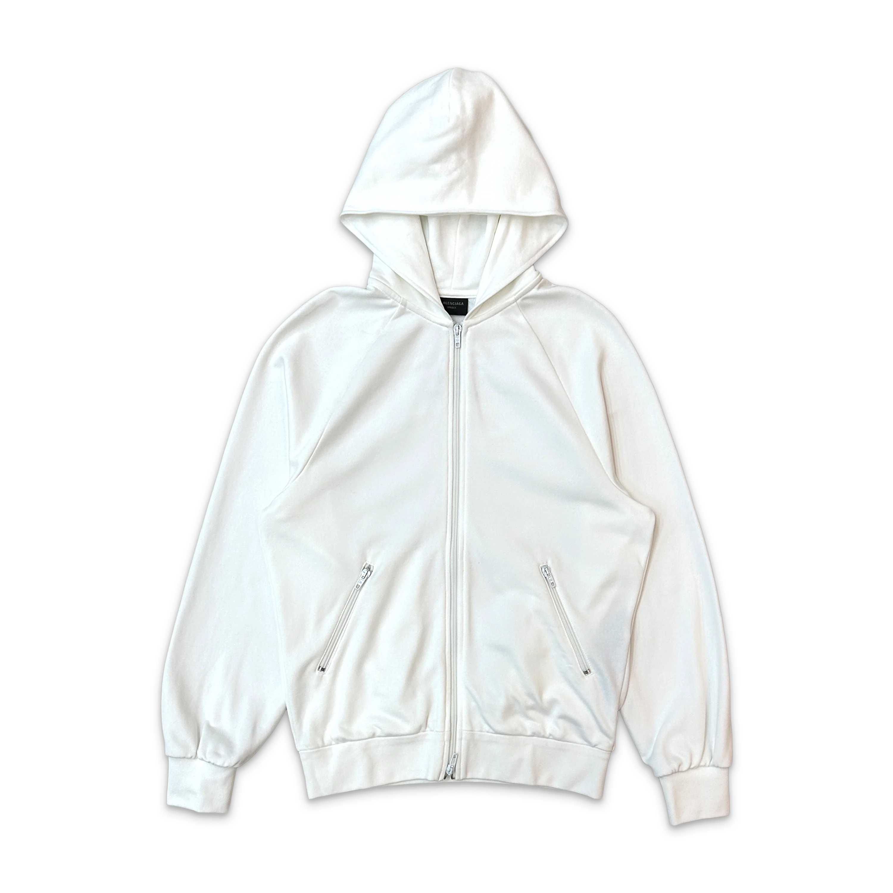 Unity Back Logo Zip-Up Hoodie "White"