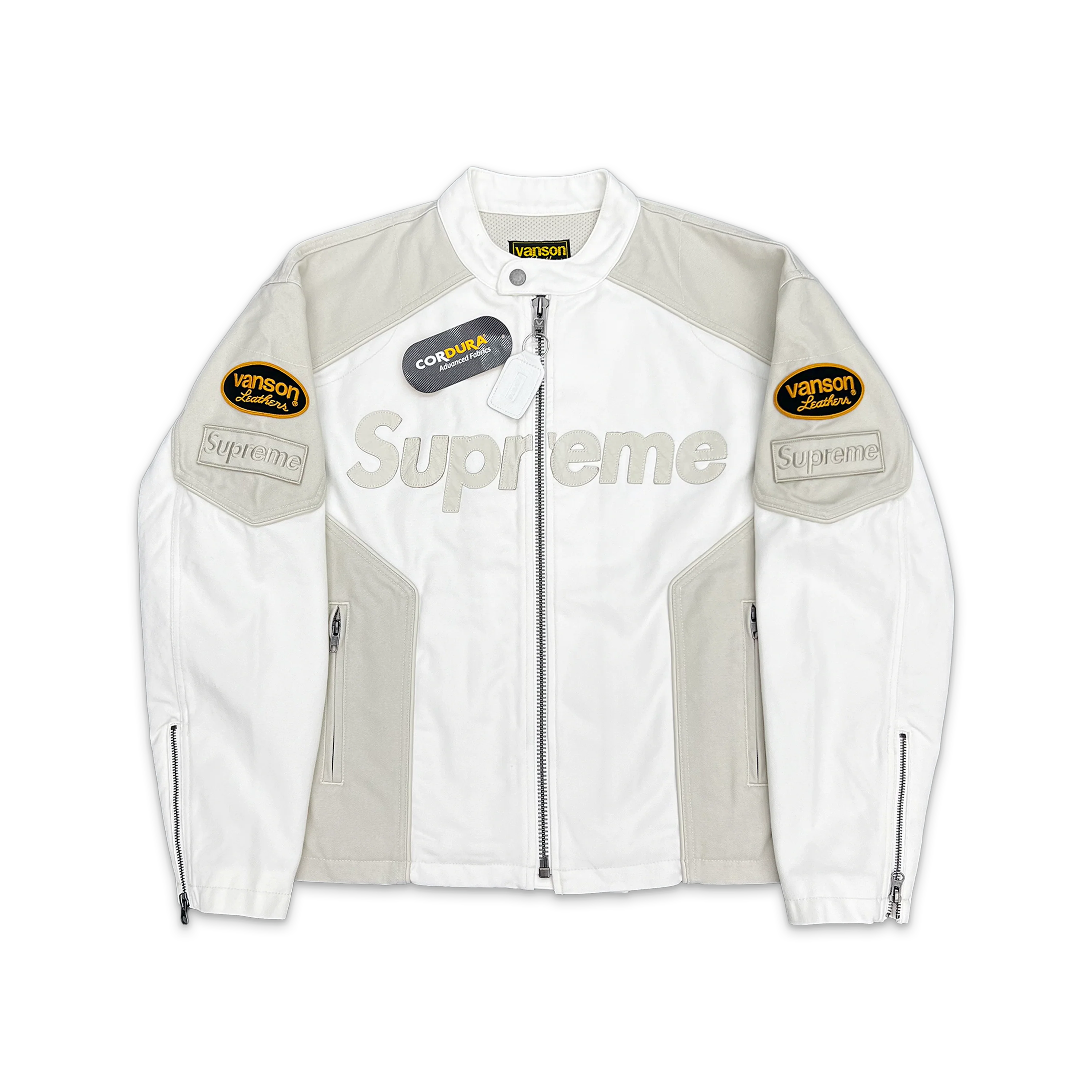 Vanson Leathers Cordura Cotton Jacket “White”