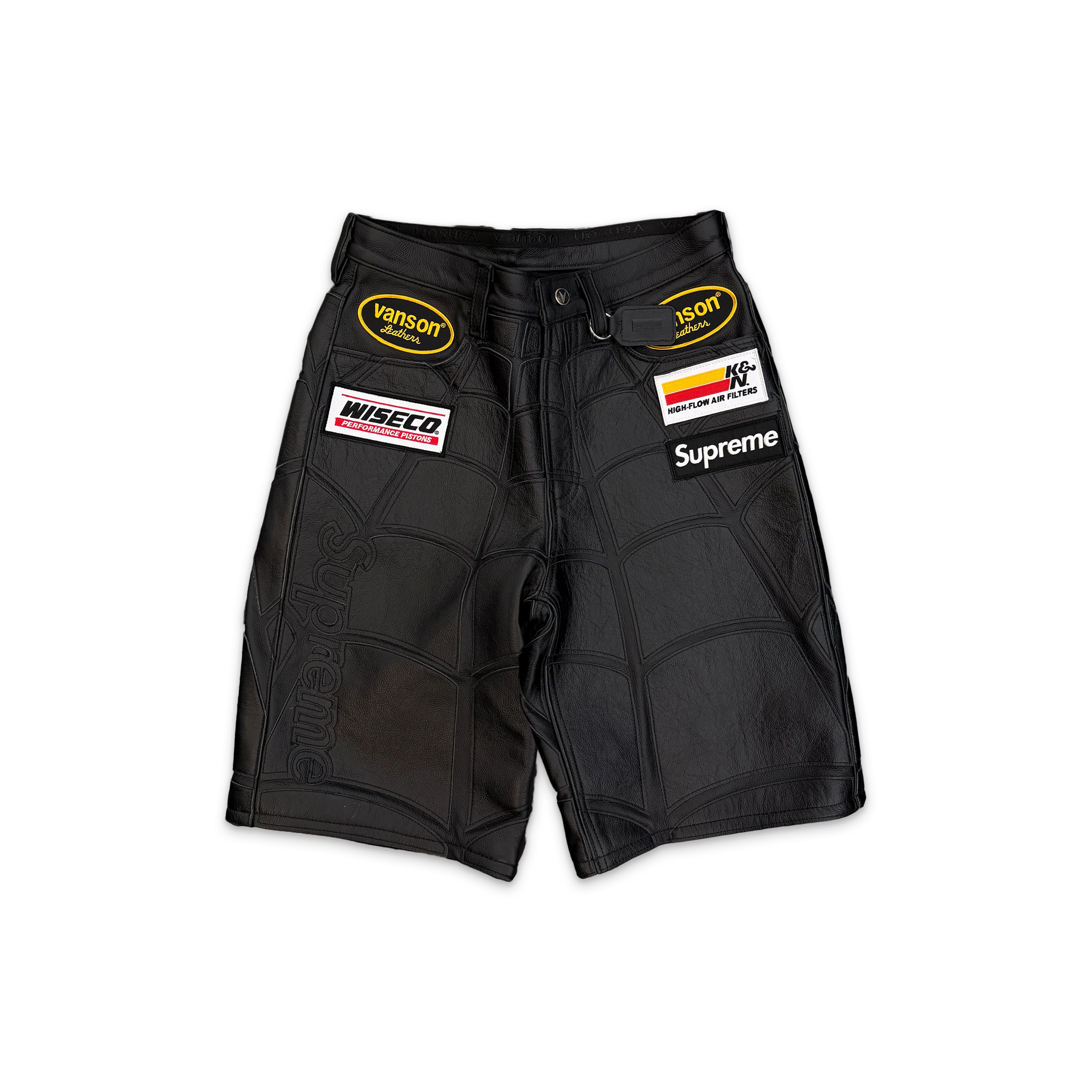 Vanson Leathers Spider-Man Shorts "Black"