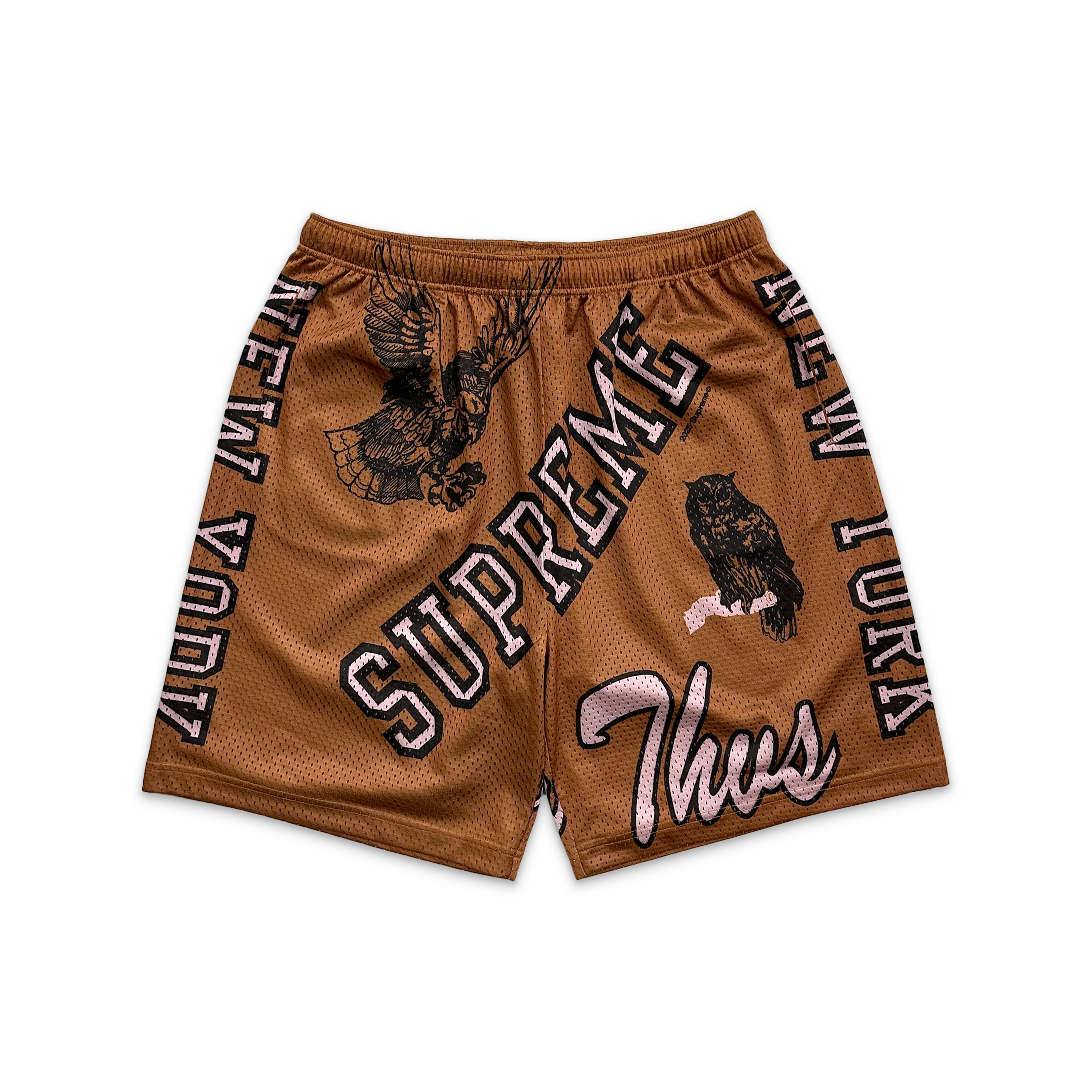 Varsity Mesh Shorts "Rust Brown"