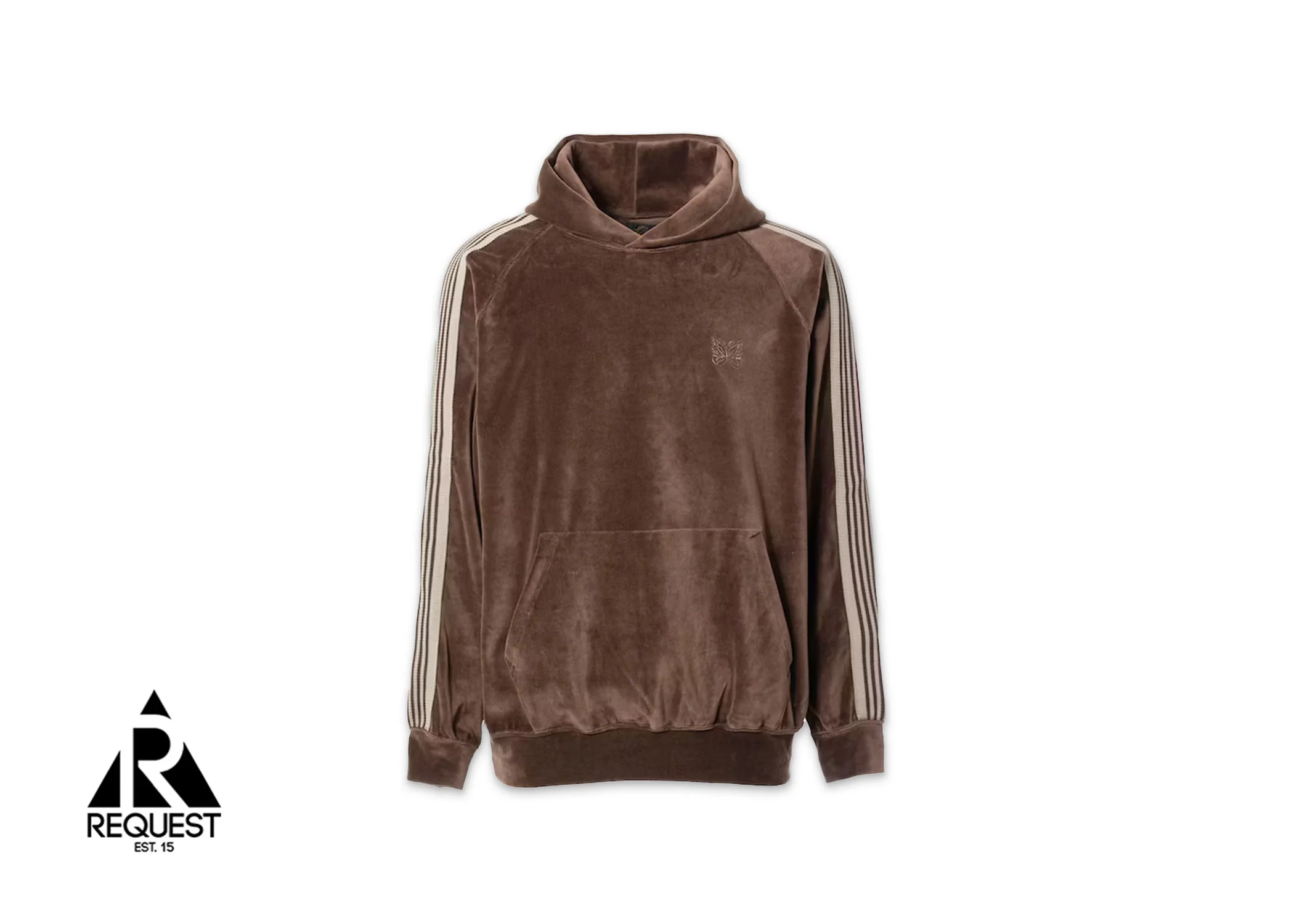 Velour Track Hoodie "Brown"