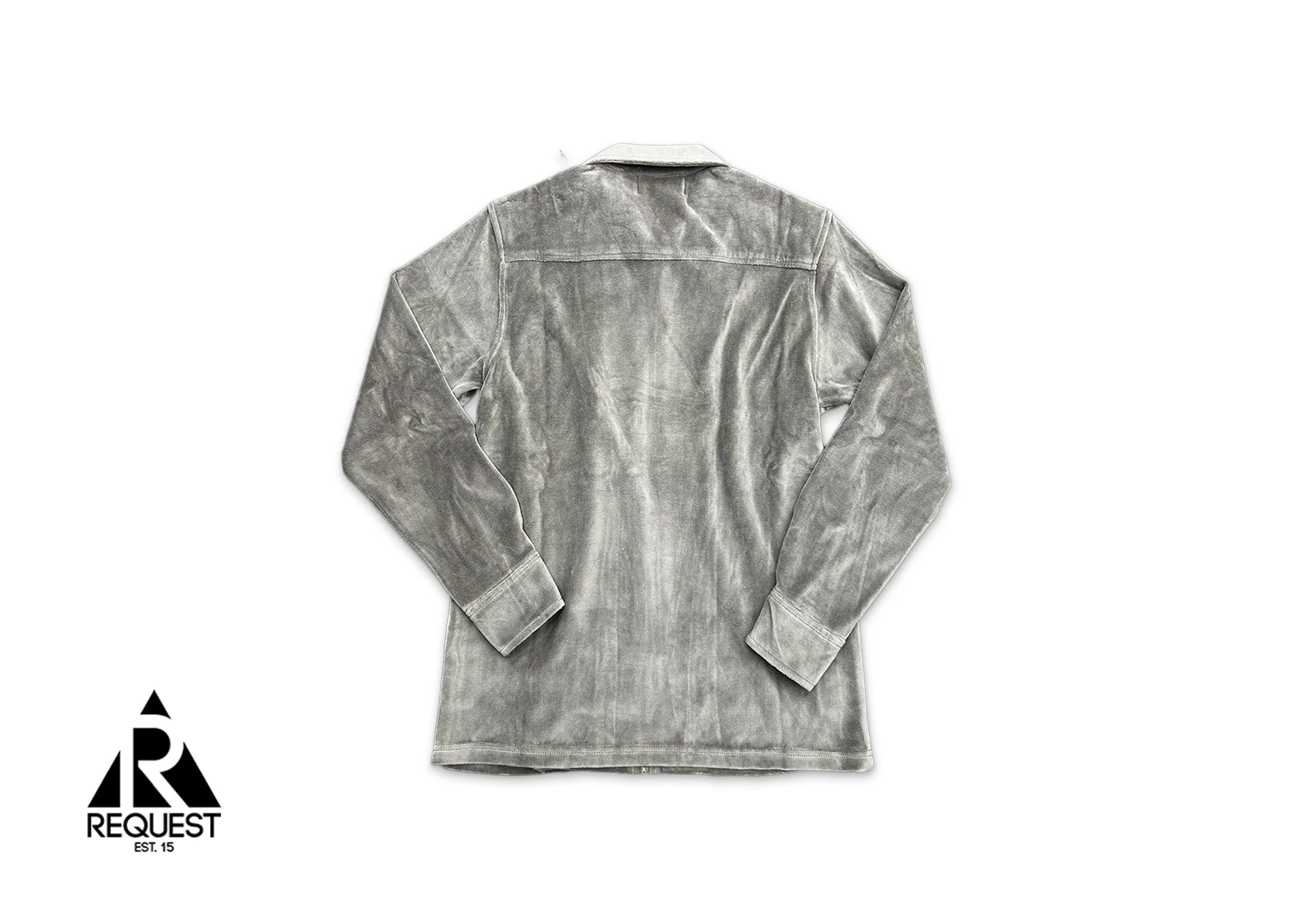 Velour Zip Shirt "Slate" - Image 2
