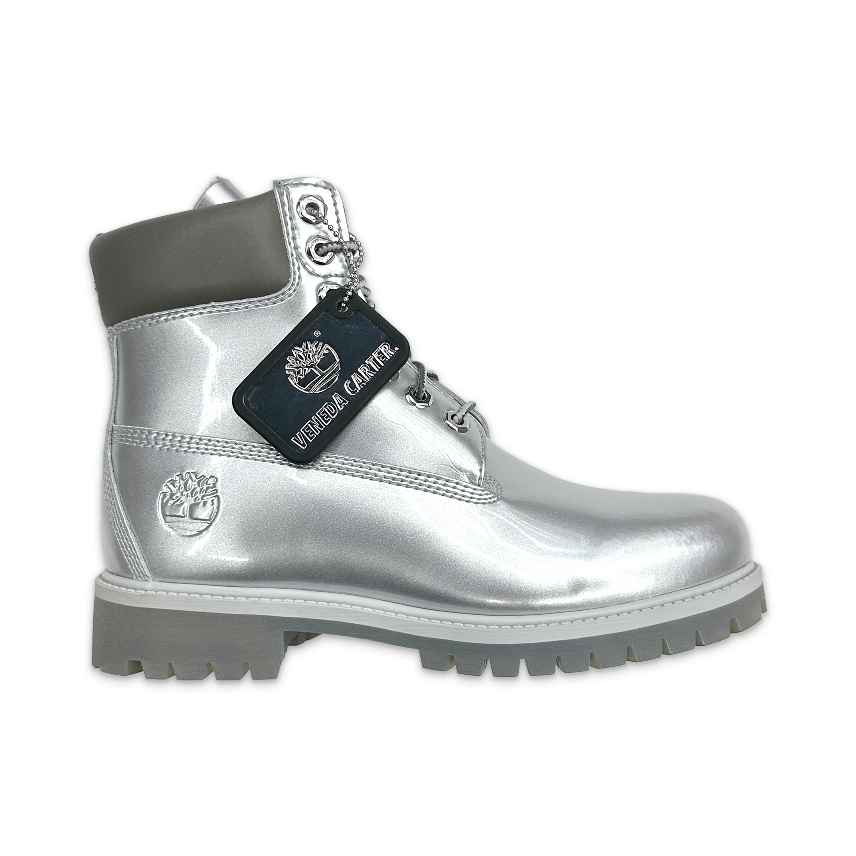 Veneda Carter 6" Premium Boot "Silver"