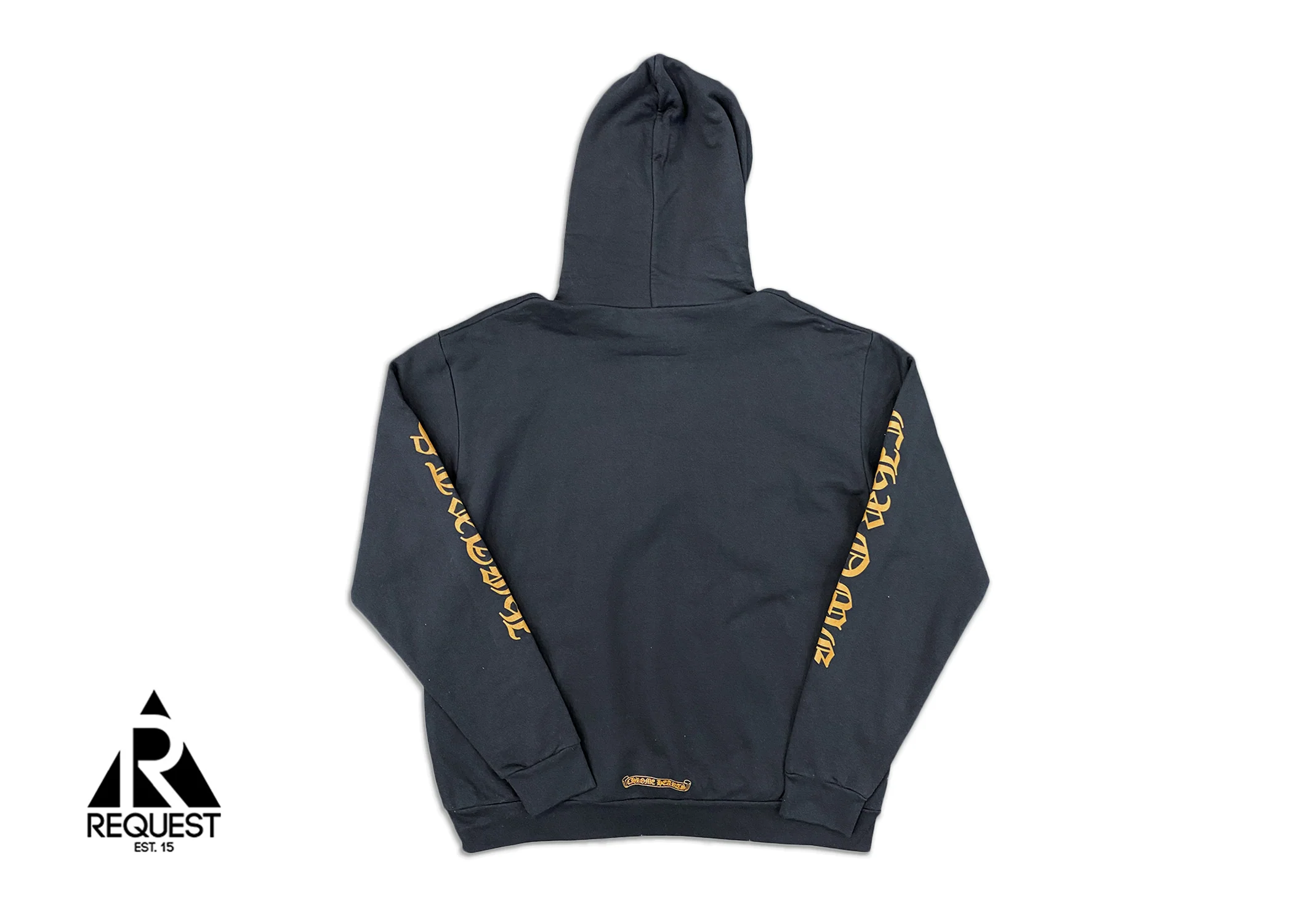 Vertical Logo Hoodie "Black Brown" - Image 2