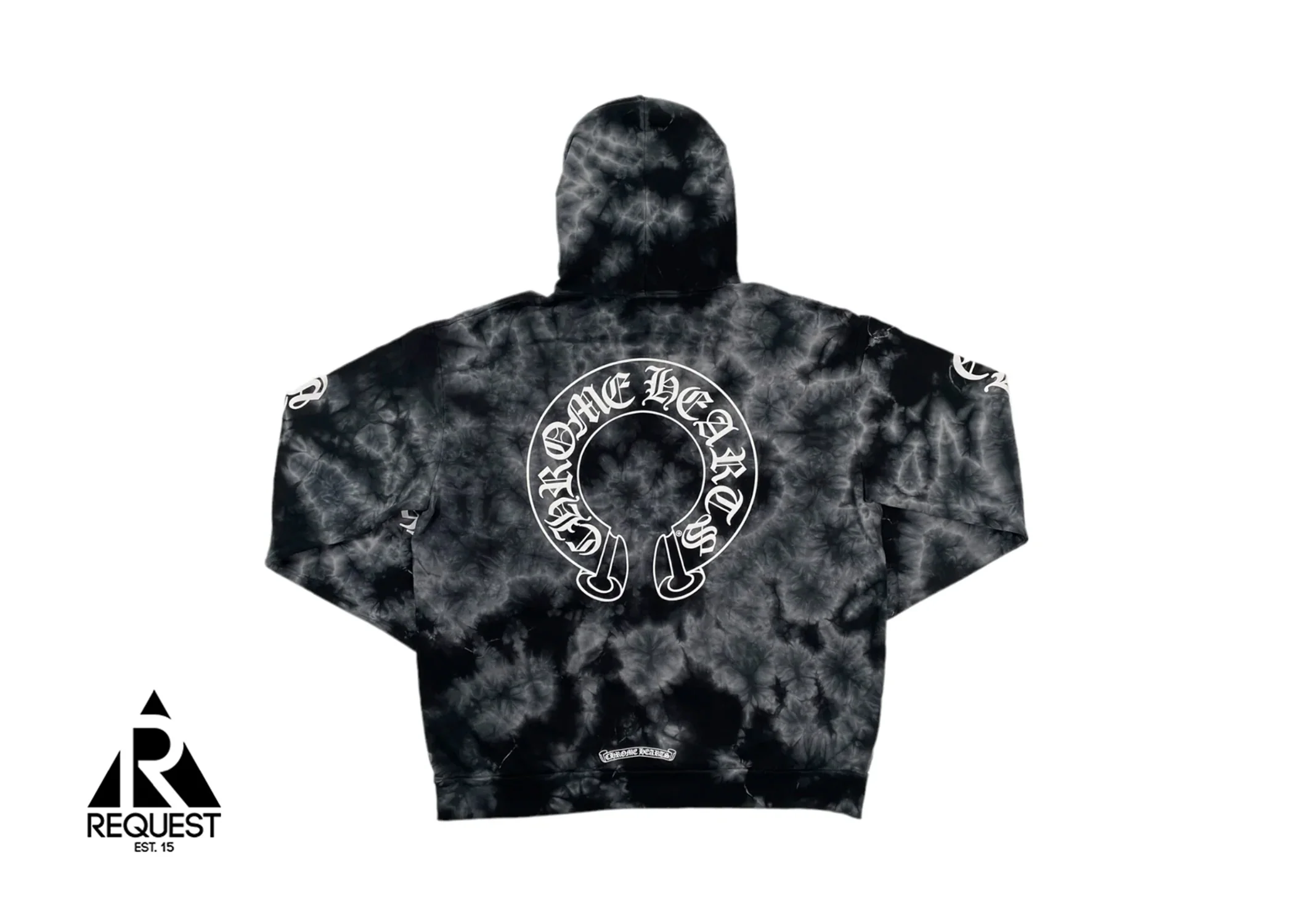 Vertical Logo Hoodie "Tie Dye Black" - Image 2