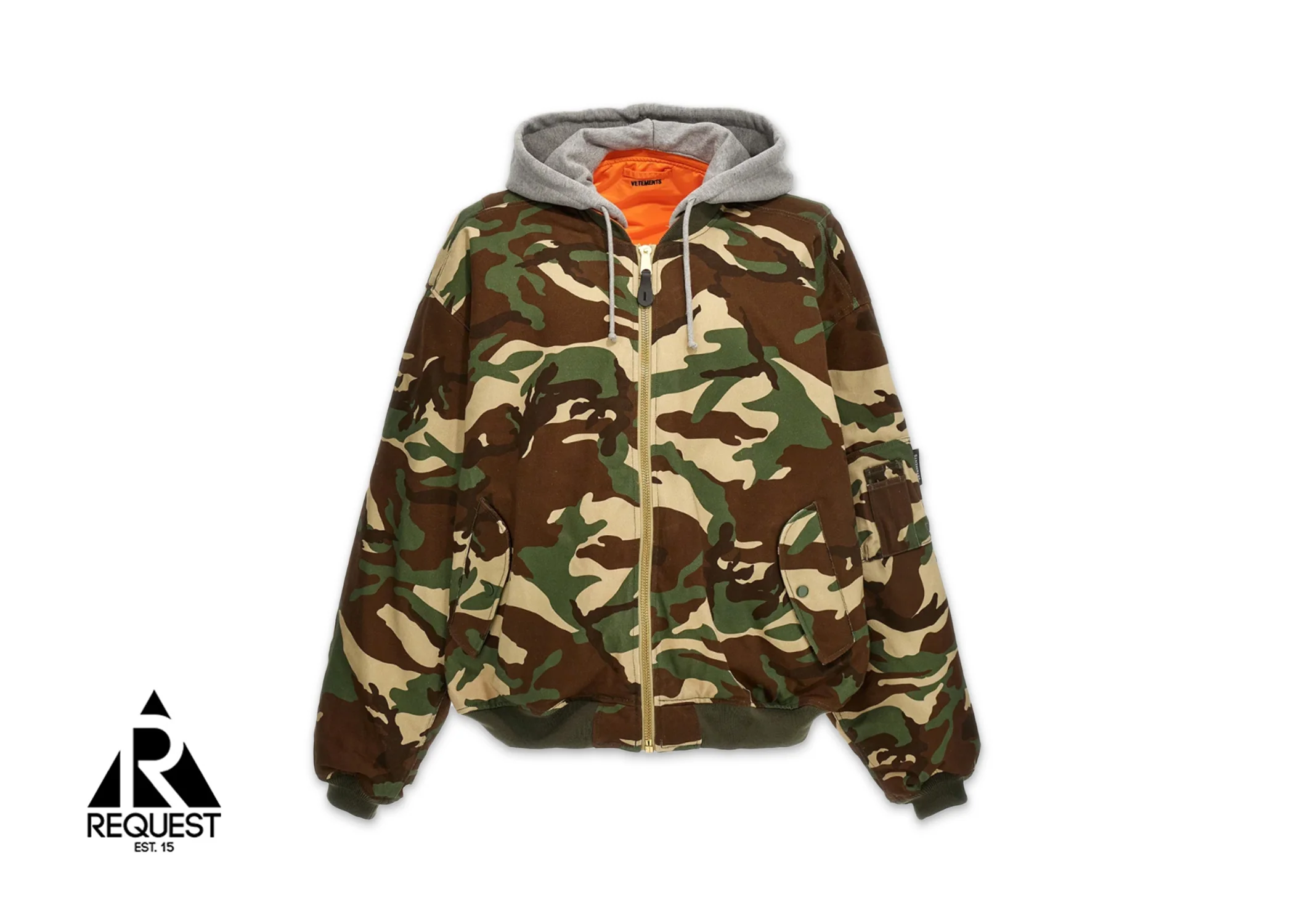 Vetements Printed Reversible Bomber Jacket "Camo"
