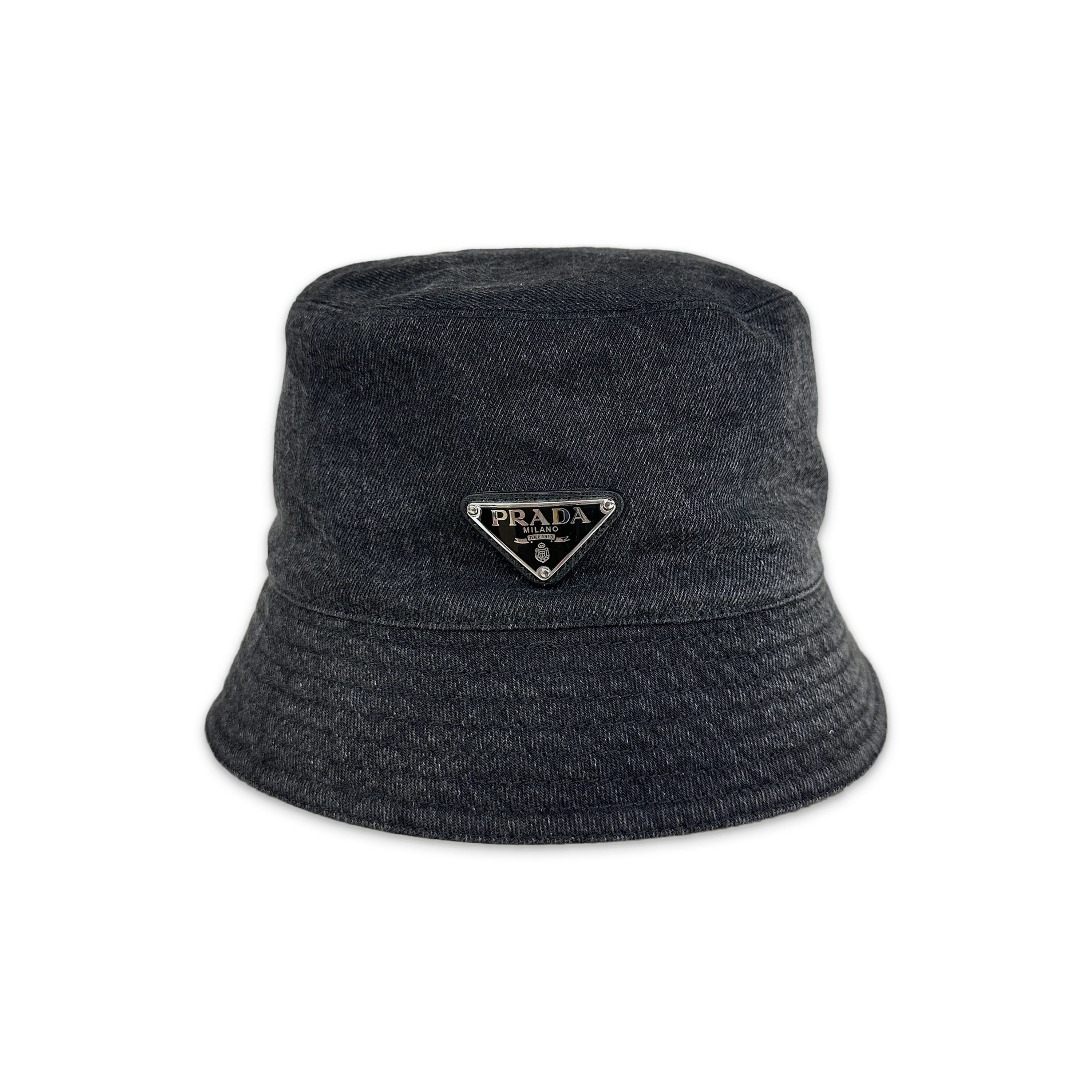 Vintage Black Denim Bucket Hat
