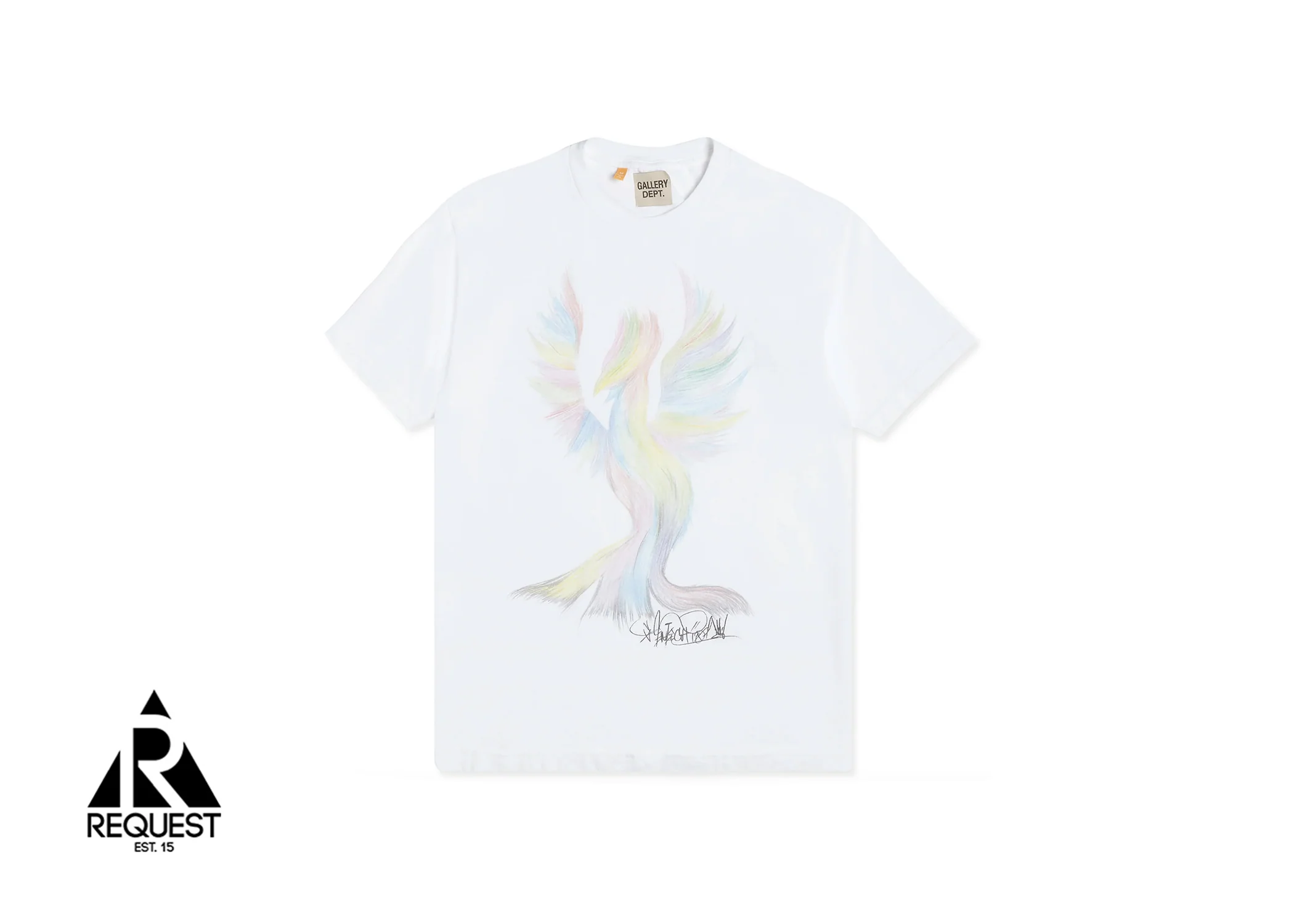 Vintage Rainbow Phoenix Tee "White"