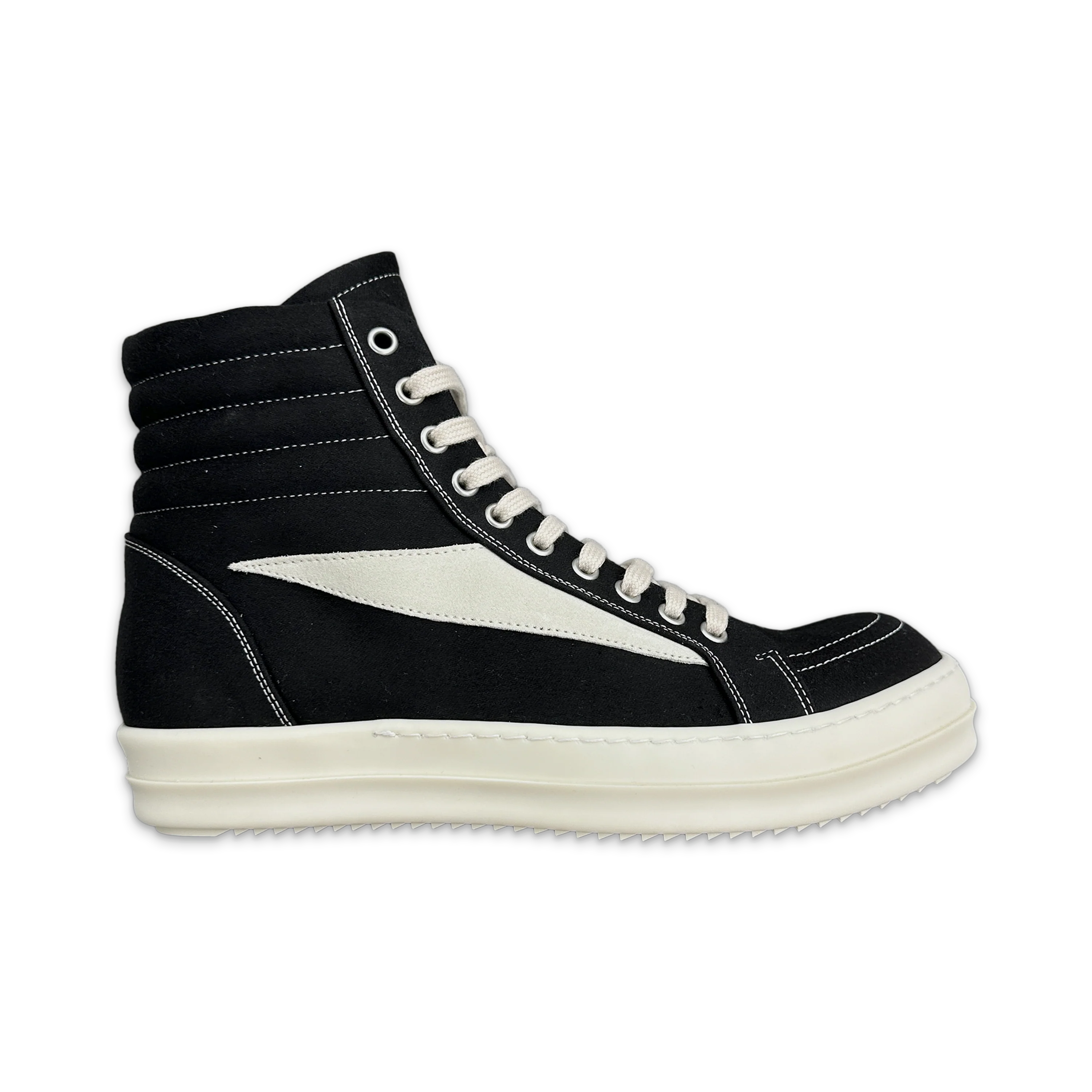 Vintage Sneaks Canvas High "Black Milk"