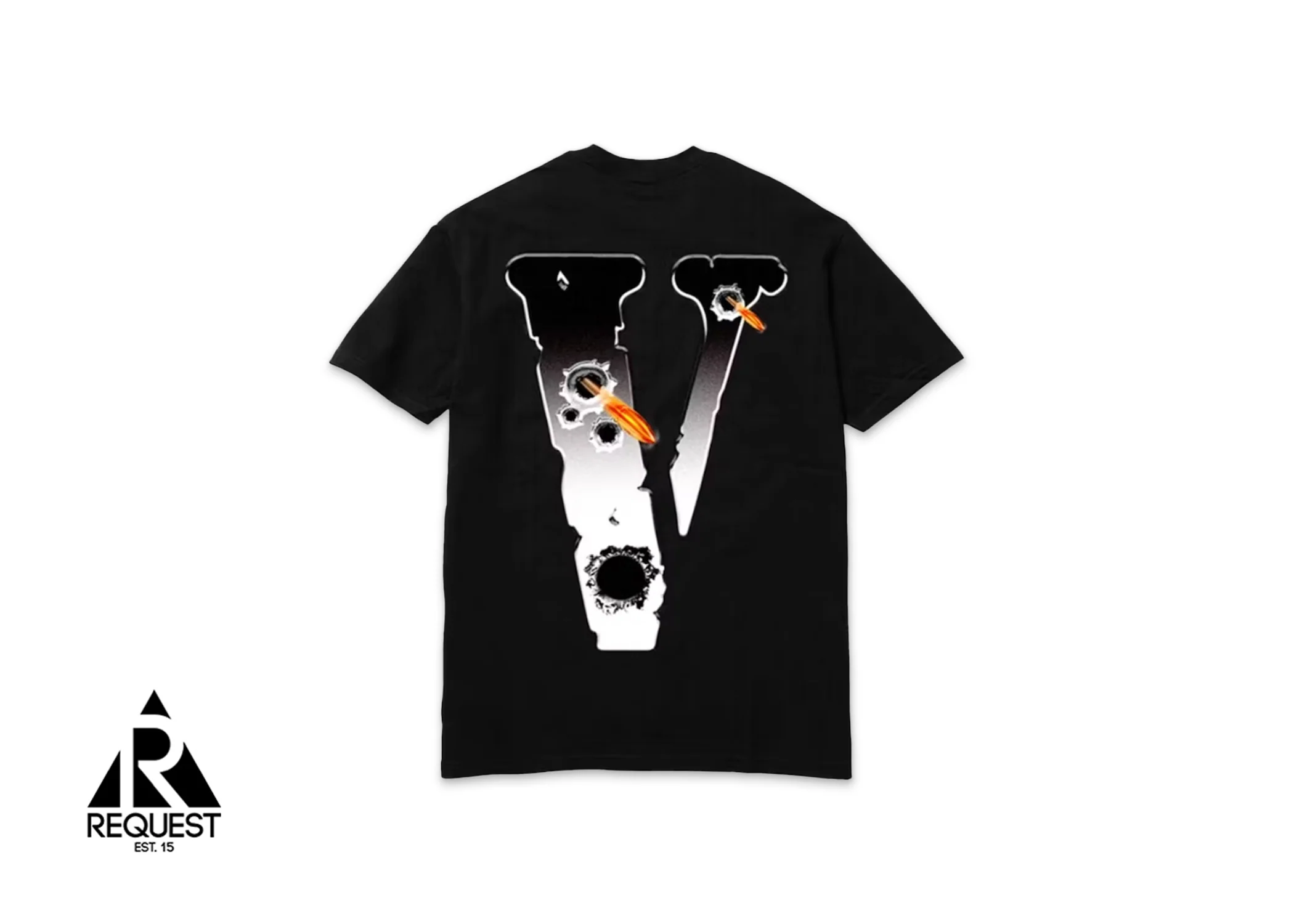 Vlone x Pop Smoke Hawk 'Em Tee "Black" - Image 2